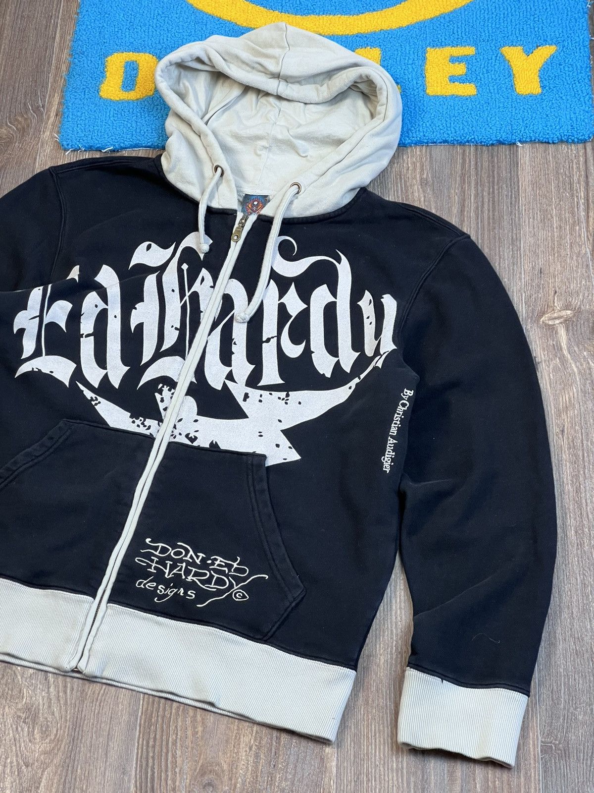 Christian Audigier Ed Hardy by Christian Audigier embroidered zip hoodie Size US XL / EU 56 / 4 - 3 Thumbnail