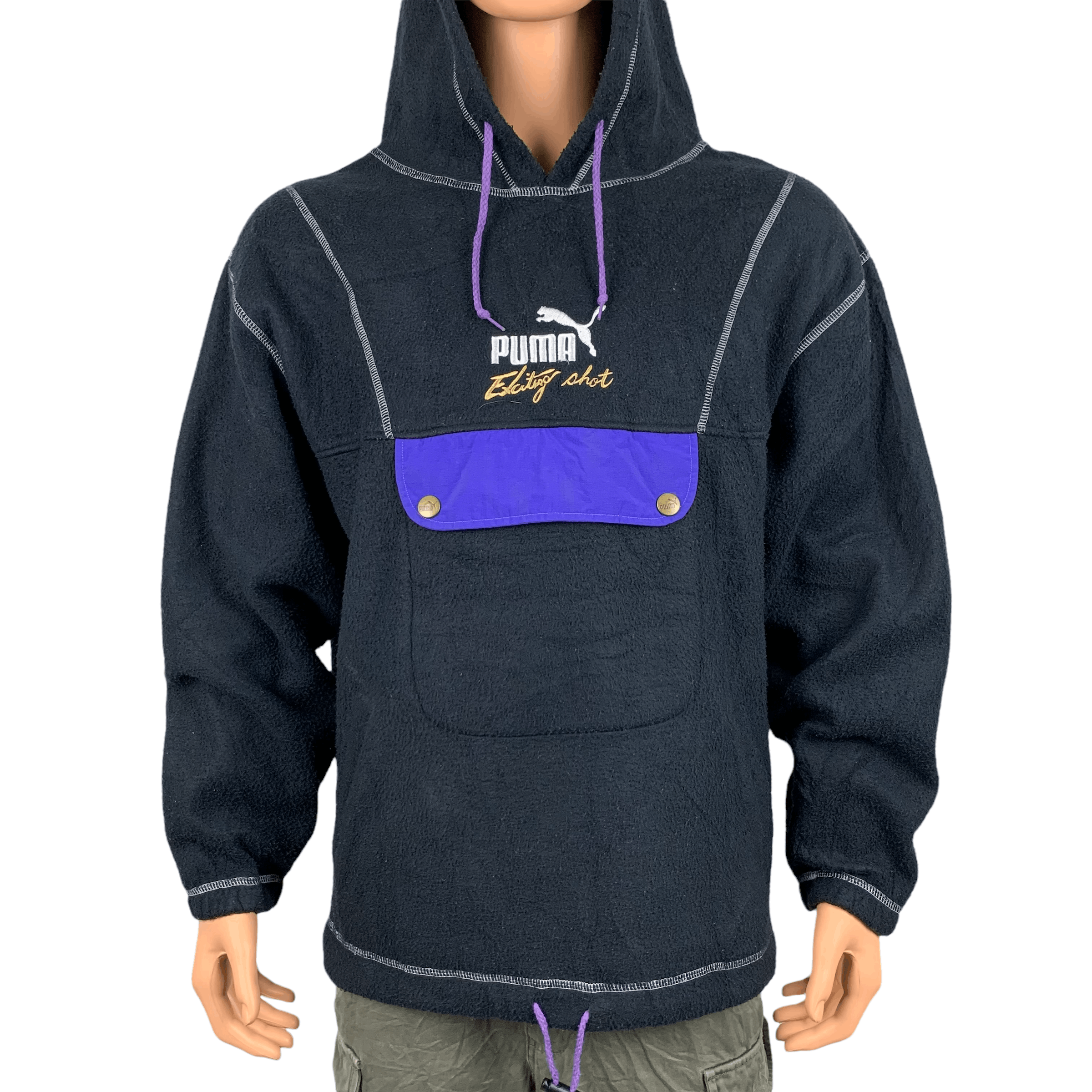 Puma Vintage Puma Pullover Hooded Fleece #3609-55 Size US L / EU 52-54 / 3 - 2 Thumbnail