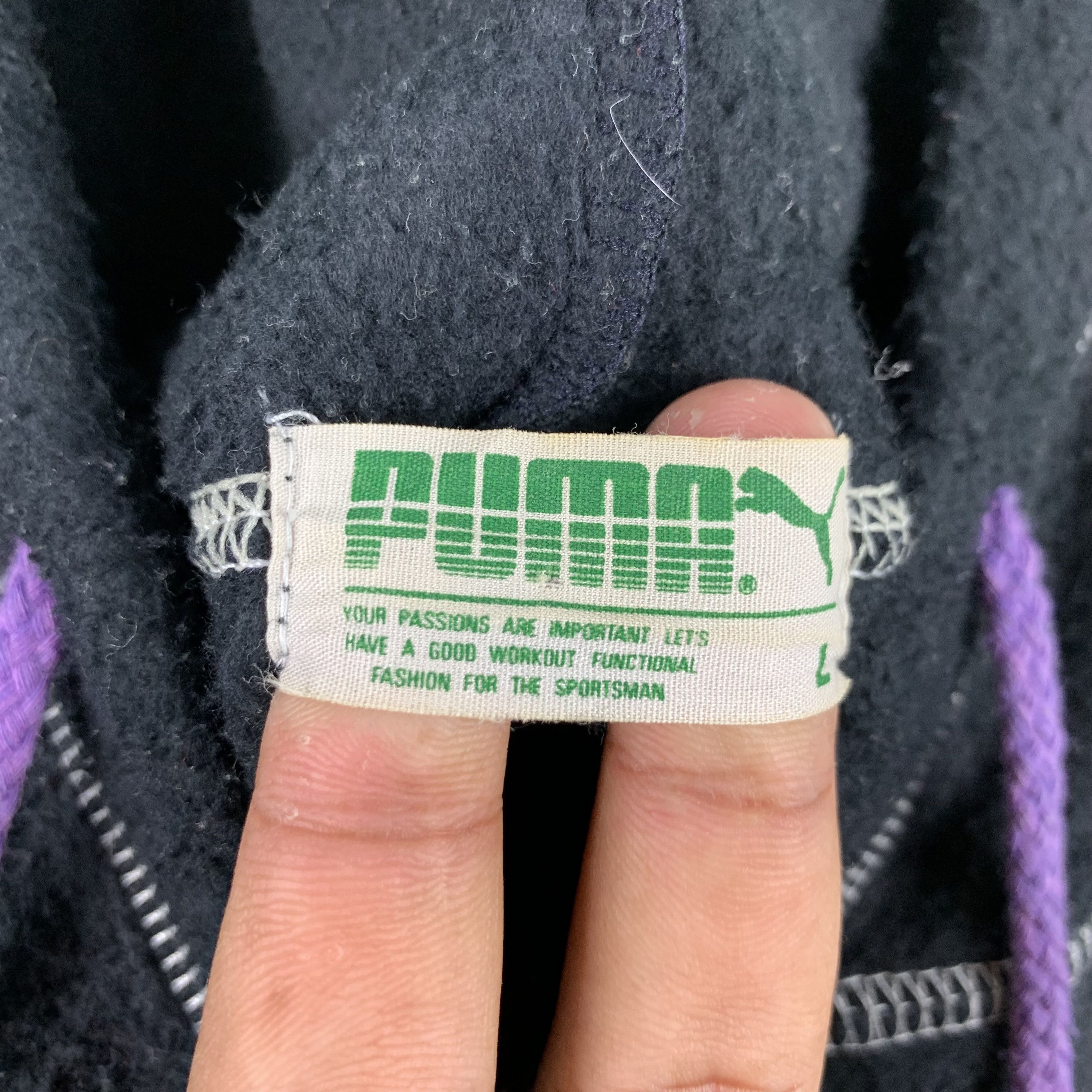 Puma Vintage Puma Pullover Hooded Fleece #3609-55 Size US L / EU 52-54 / 3 - 9 Thumbnail