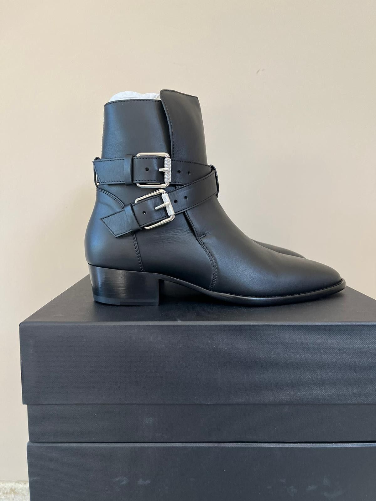 Amiri Calf Buckle Boot in Black Size US 11 / EU 44 - 1 Thumbnail
