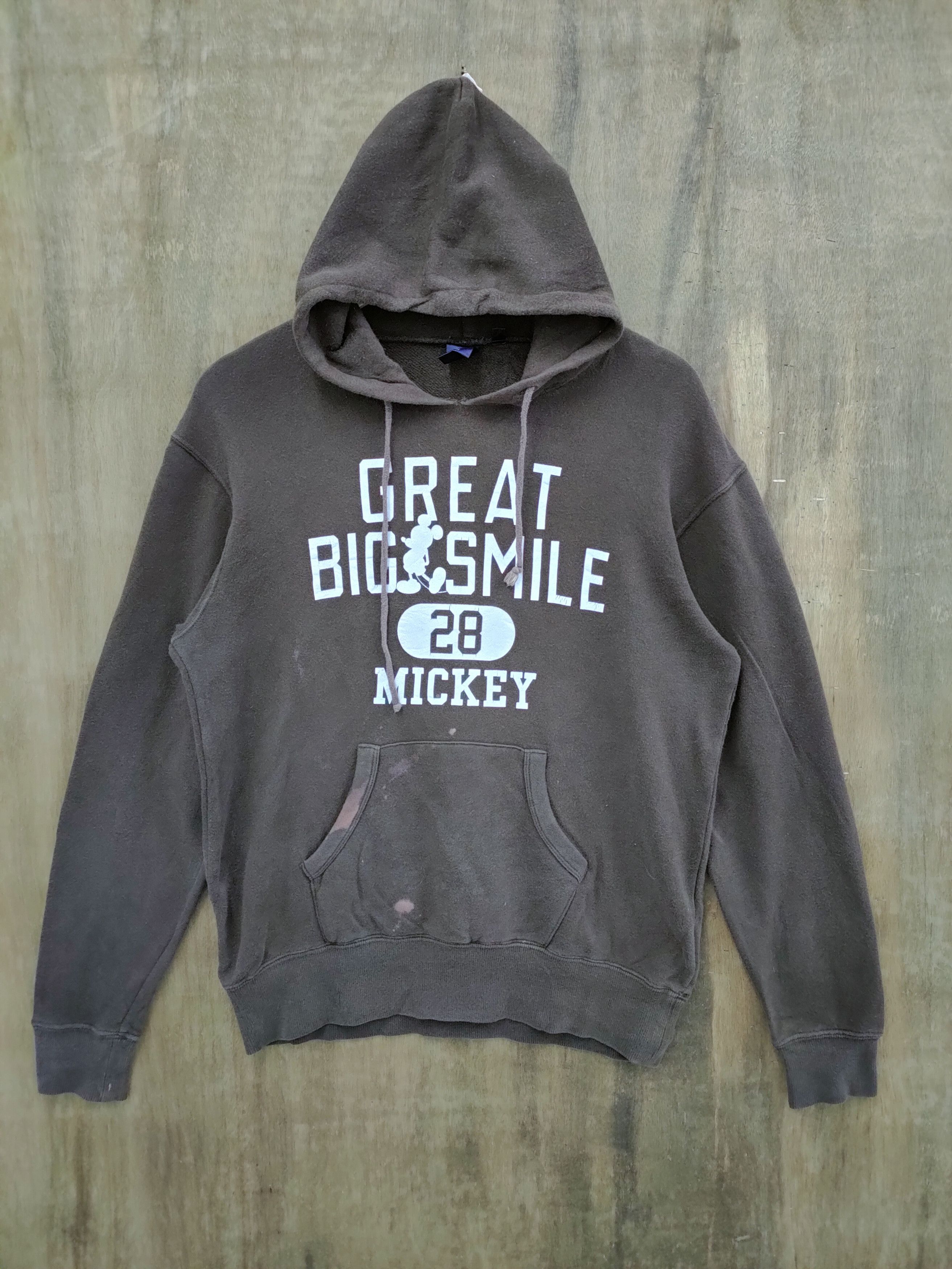 Cartoon Network × Disney × Mickey Mouse DISNEY GREAT BIG SMILE 28 MICKEY FADED SWEATSHIRT HOODIE Size US M / EU 48-50 / 2 - 1 Thumbnail