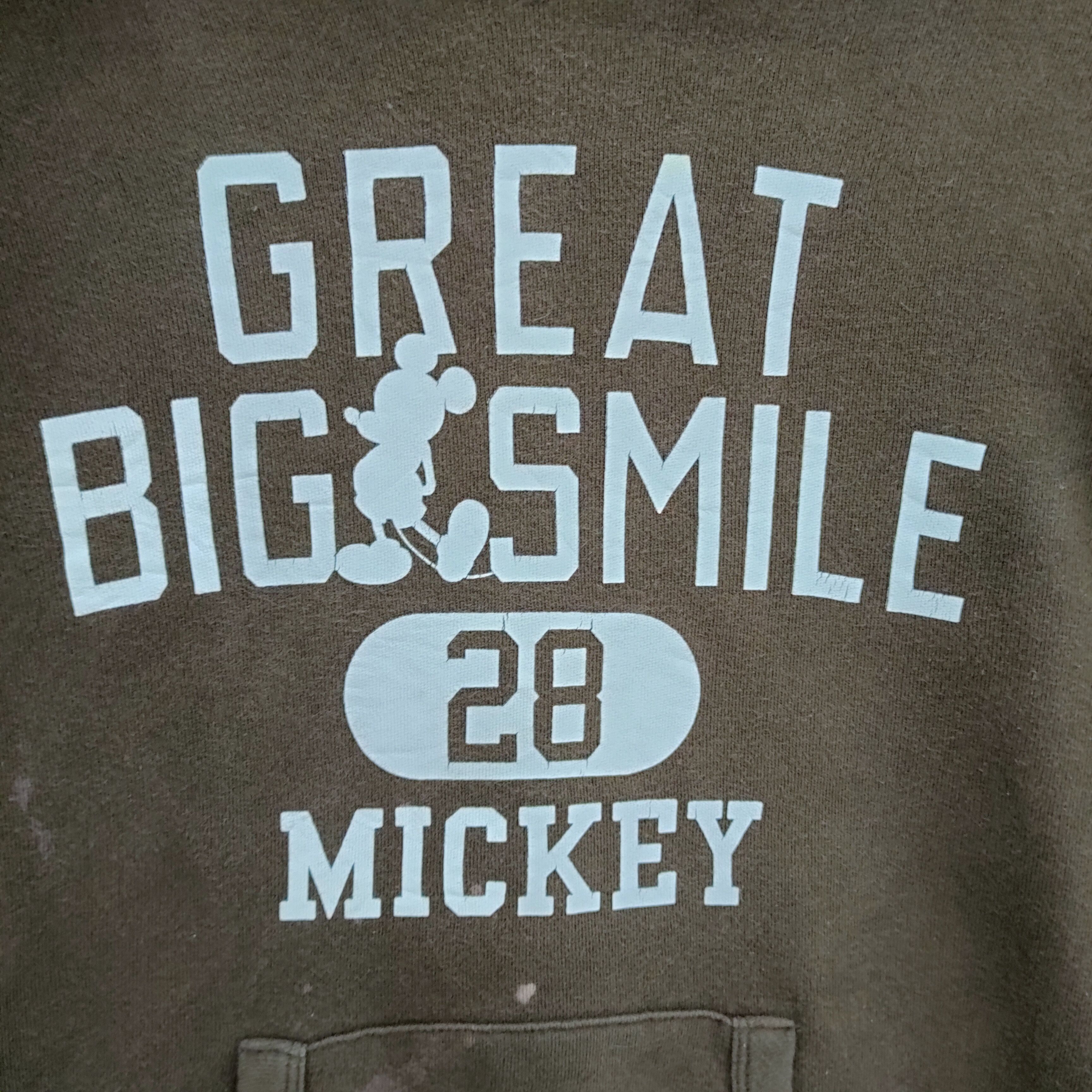 Cartoon Network × Disney × Mickey Mouse DISNEY GREAT BIG SMILE 28 MICKEY FADED SWEATSHIRT HOODIE Size US M / EU 48-50 / 2 - 5 Thumbnail