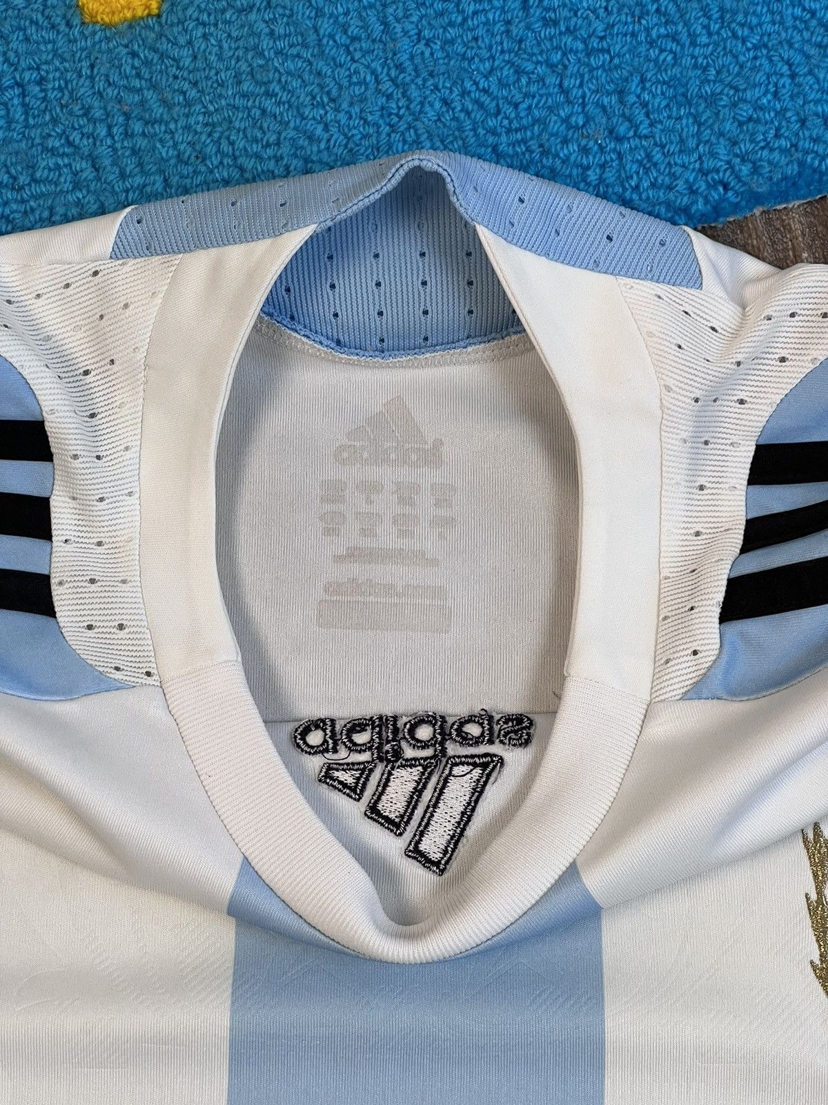 Adidas Vintage 2007-08 Adidas Argentina home football shirt jersey Size US S / EU 44-46 / 1 - 10 Thumbnail