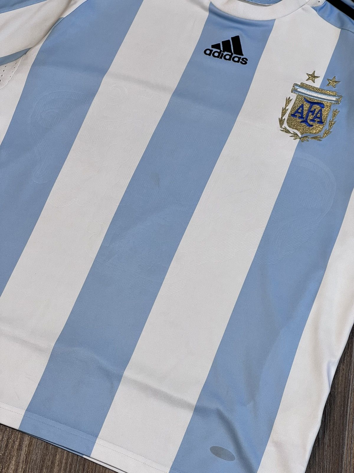 Adidas Vintage 2007-08 Adidas Argentina home football shirt jersey Size US S / EU 44-46 / 1 - 5 Thumbnail