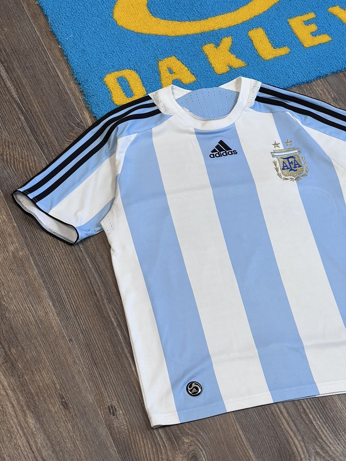 Adidas Vintage 2007-08 Adidas Argentina home football shirt jersey Size US S / EU 44-46 / 1 - 3 Thumbnail