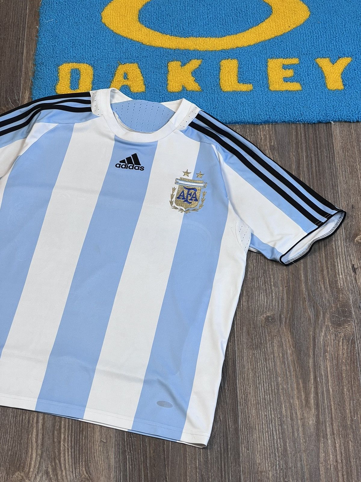 Adidas Vintage 2007-08 Adidas Argentina home football shirt jersey Size US S / EU 44-46 / 1 - 2 Thumbnail