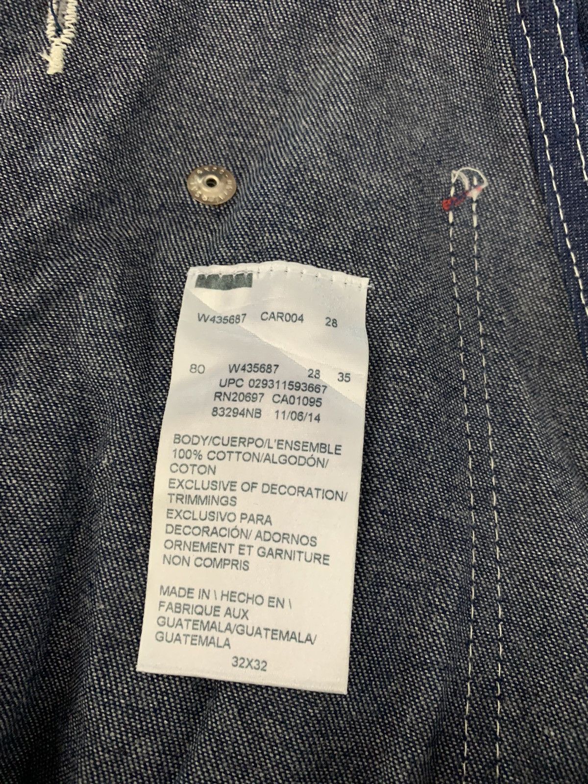 Dickies Dickies Denim Overall Size US 32 / EU 48 - 9 Thumbnail