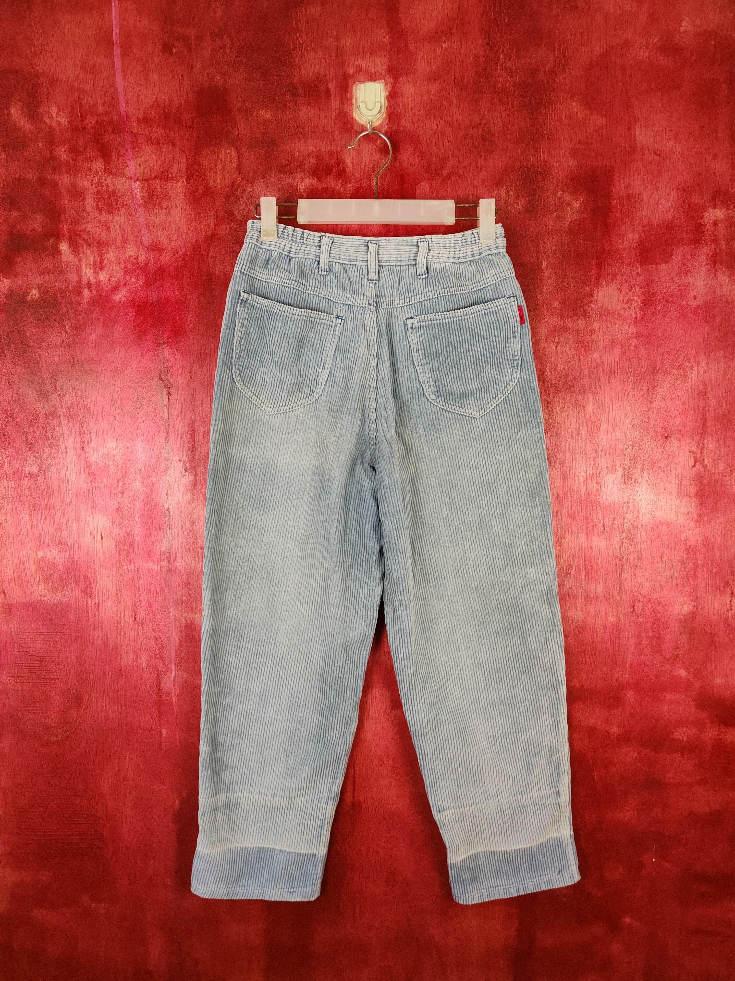 Vintage French Star Faded Blue vintage Corduroy Cargo Pants #S582 Size 26" / US 2 / IT 38 - 7 Thumbnail
