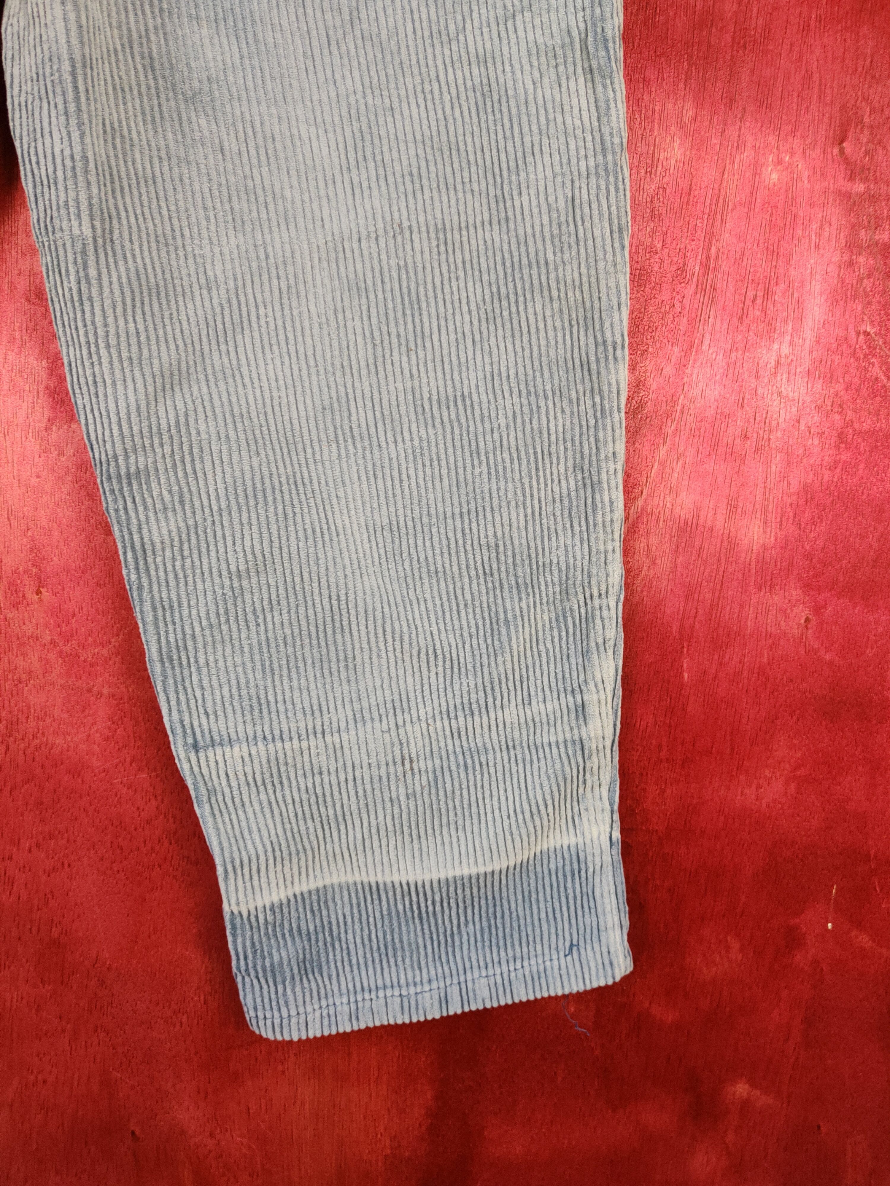 Vintage French Star Faded Blue vintage Corduroy Cargo Pants #S582 Size 26" / US 2 / IT 38 - 12 Thumbnail