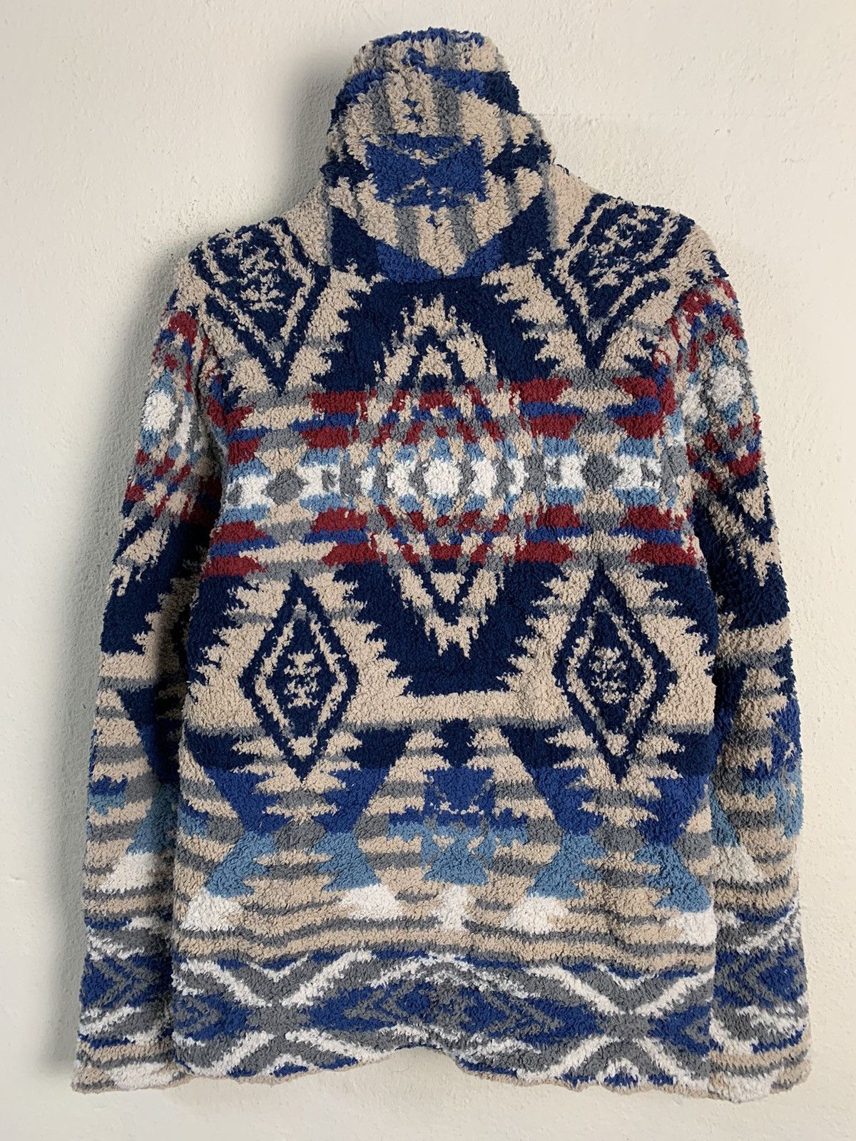 Japanese Brand Local Motion Aztech Navajo Fleece Jacket Size US M / EU 48-50 / 2 - 8 Thumbnail