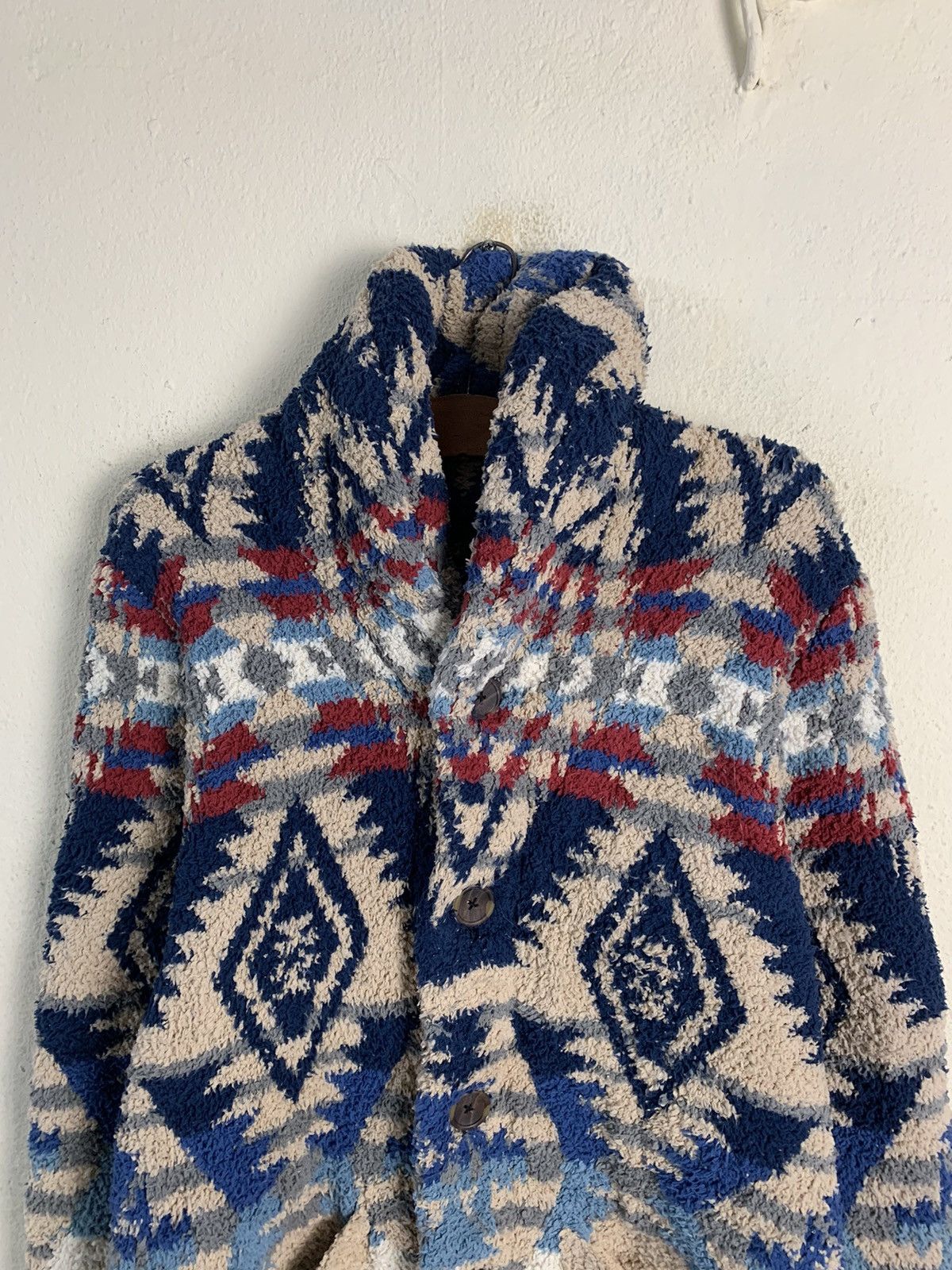 Japanese Brand Local Motion Aztech Navajo Fleece Jacket Size US M / EU 48-50 / 2 - 4 Thumbnail