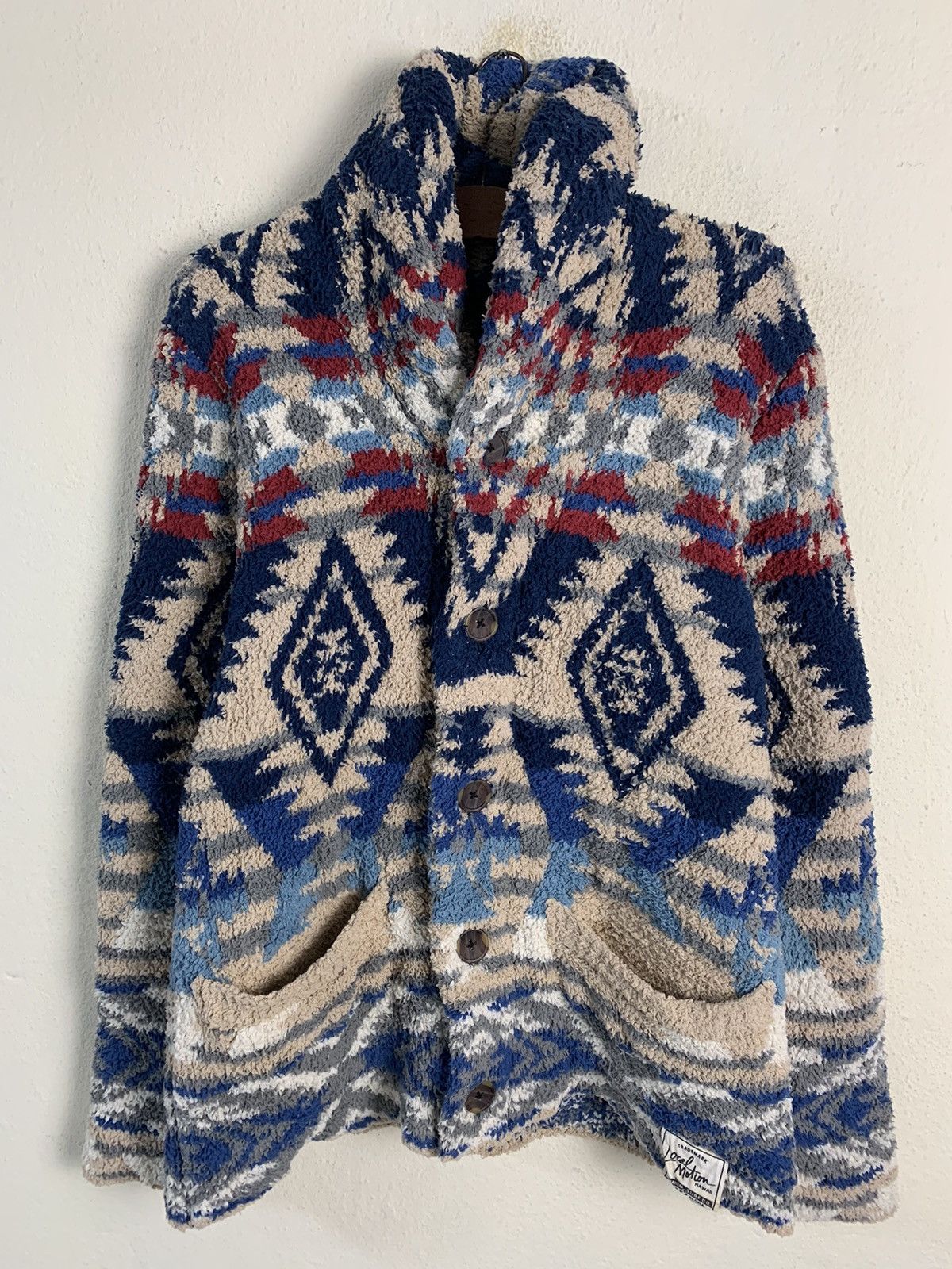 Japanese Brand Local Motion Aztech Navajo Fleece Jacket Size US M / EU 48-50 / 2 - 1 Thumbnail