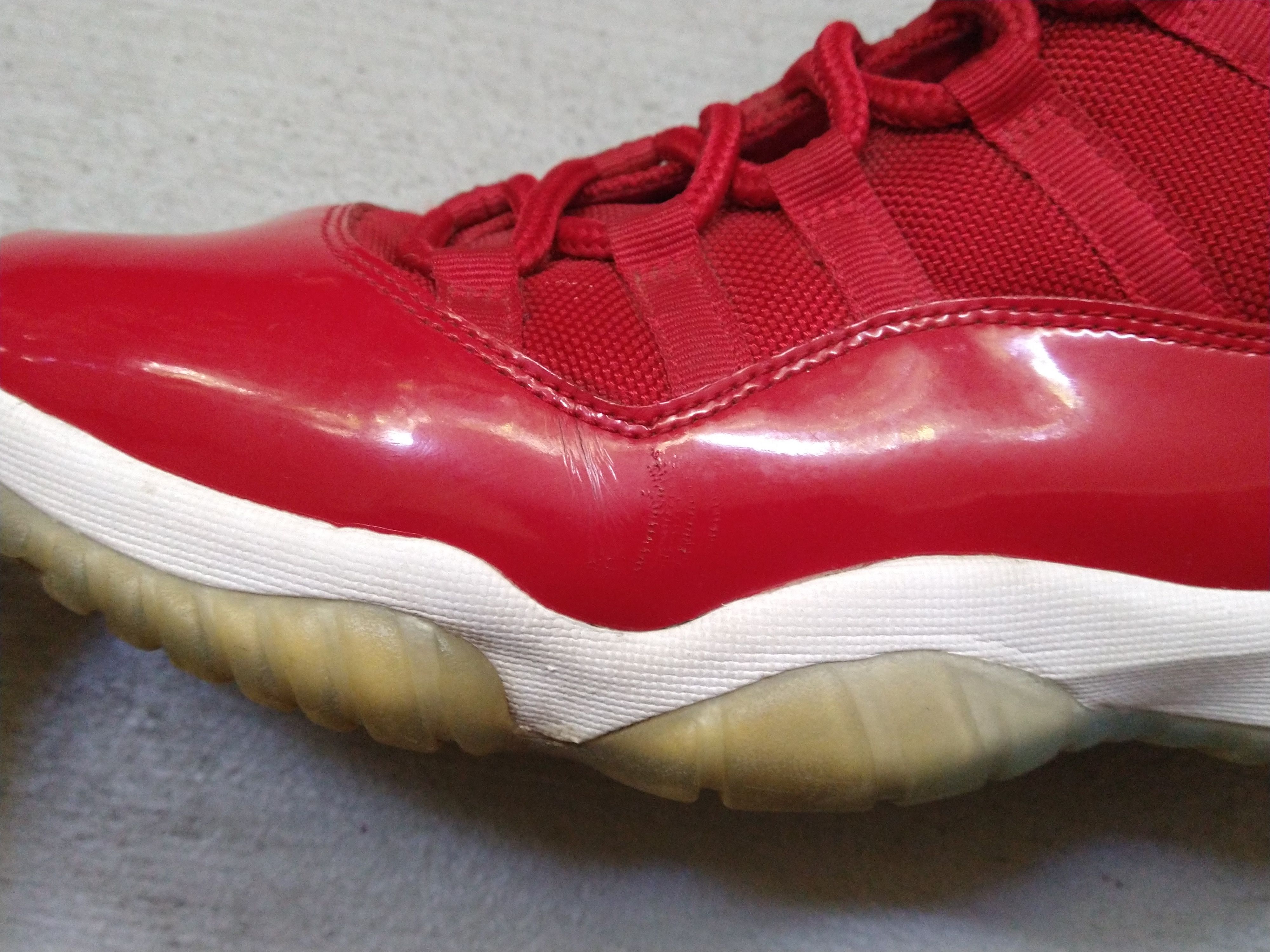 Jordan Brand Nike Air Jordan 11 Retro Win Like 96 Size 9 Red 378037-623 Size US 9 / EU 42 - 5 Thumbnail