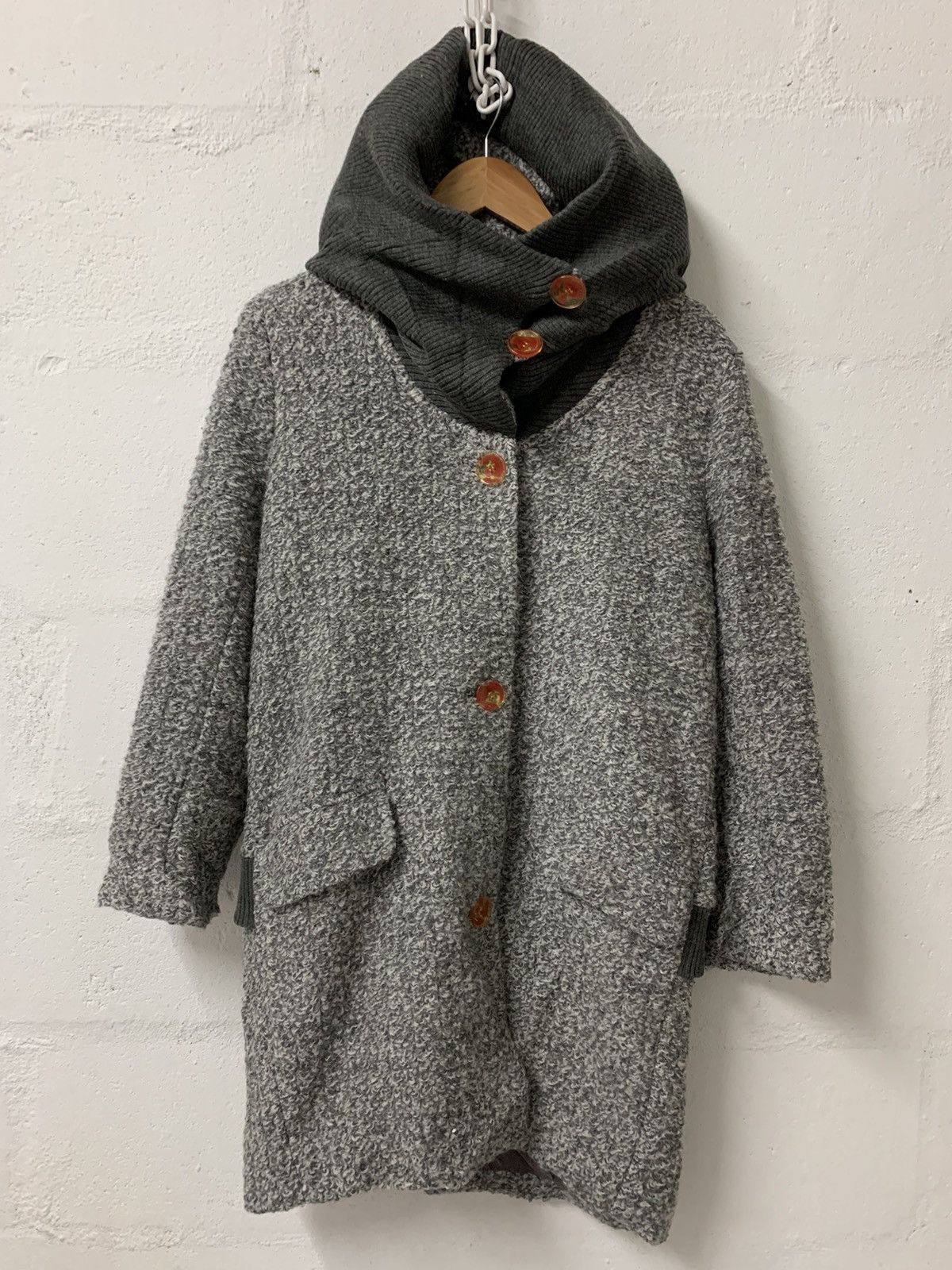 mercibeaucoup Mercibeaucoup issey Miyake button hooded jacket long Size L / US 10 / IT 46 - 2 Thumbnail