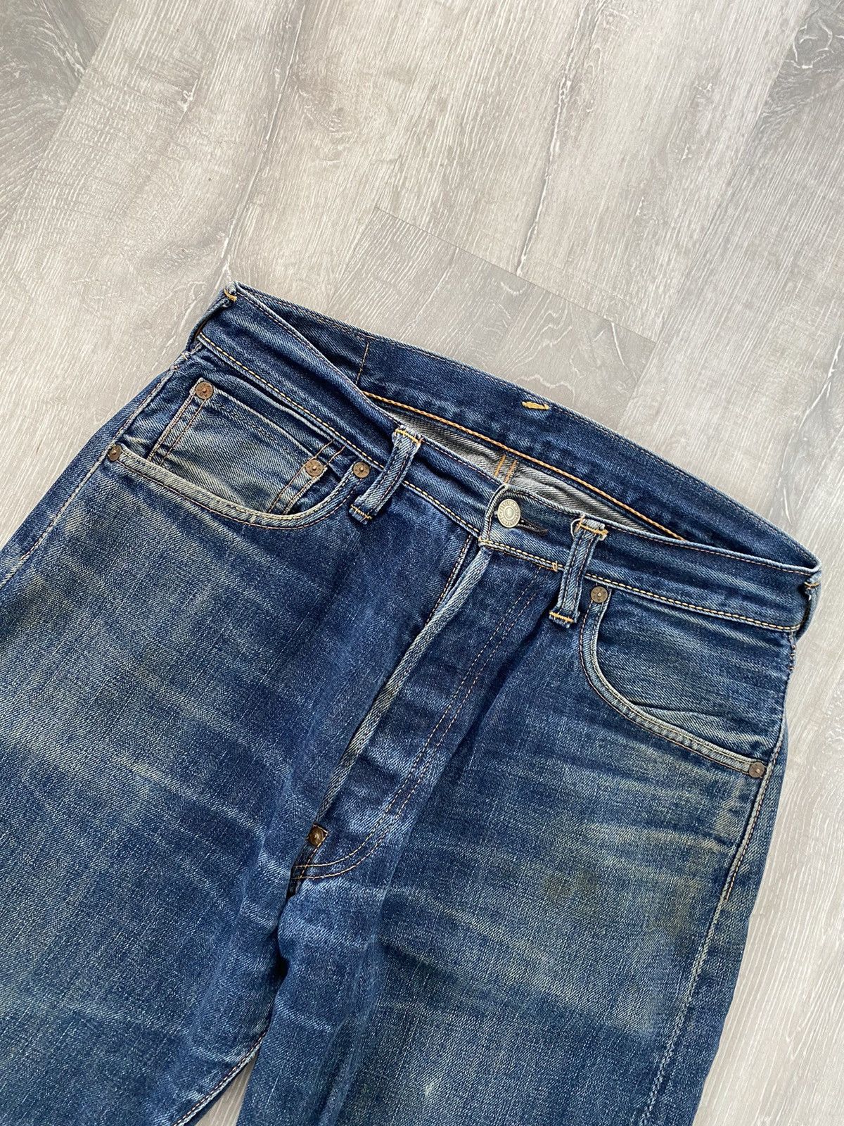 Evisu Evisu jeans vintage navy white seagull selvedge Yamane Japan Size US 32 / EU 48 - 7 Thumbnail