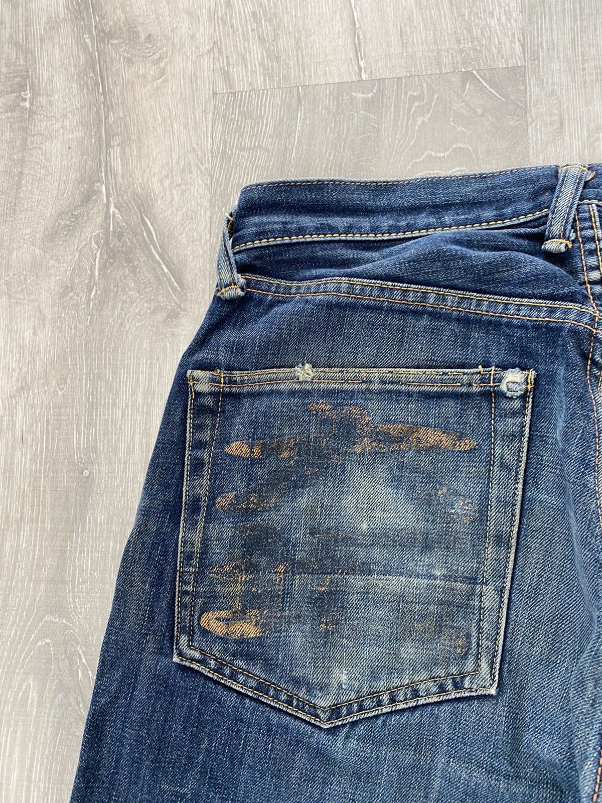 Evisu Evisu jeans vintage navy white seagull selvedge Yamane Japan Size US 32 / EU 48 - 4 Thumbnail