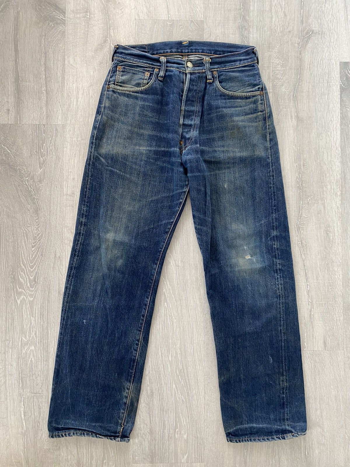 Evisu Evisu jeans vintage navy white seagull selvedge Yamane Japan Size US 32 / EU 48 - 6 Thumbnail
