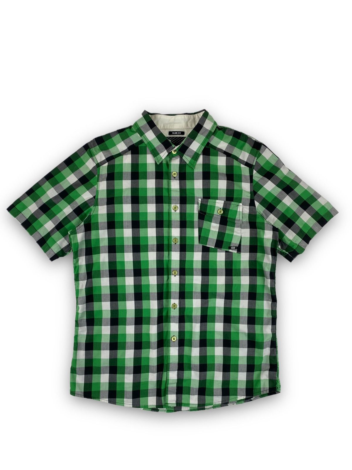 Oakley Vintage Oakley Button Up Shirt Short Sleeve Size L Size US L / EU 52-54 / 3 - 2 Thumbnail