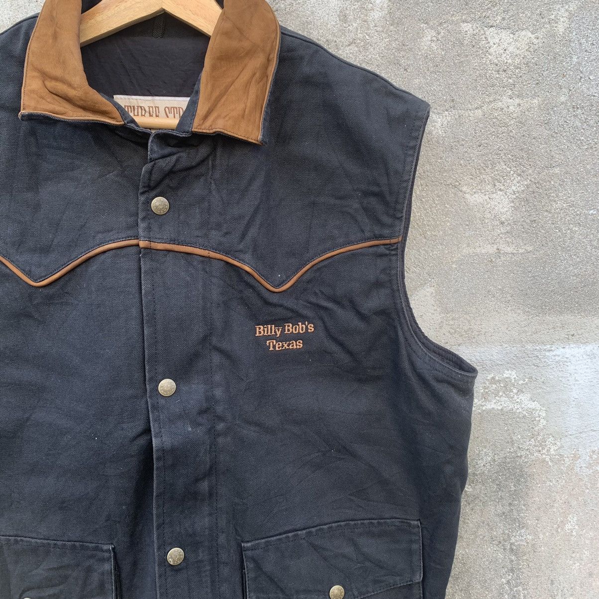 Vintage × Western Rise Vintage Billy Bob’s Texas Western Button Ups Vest Size US XL / EU 56 / 4 - 4 Thumbnail