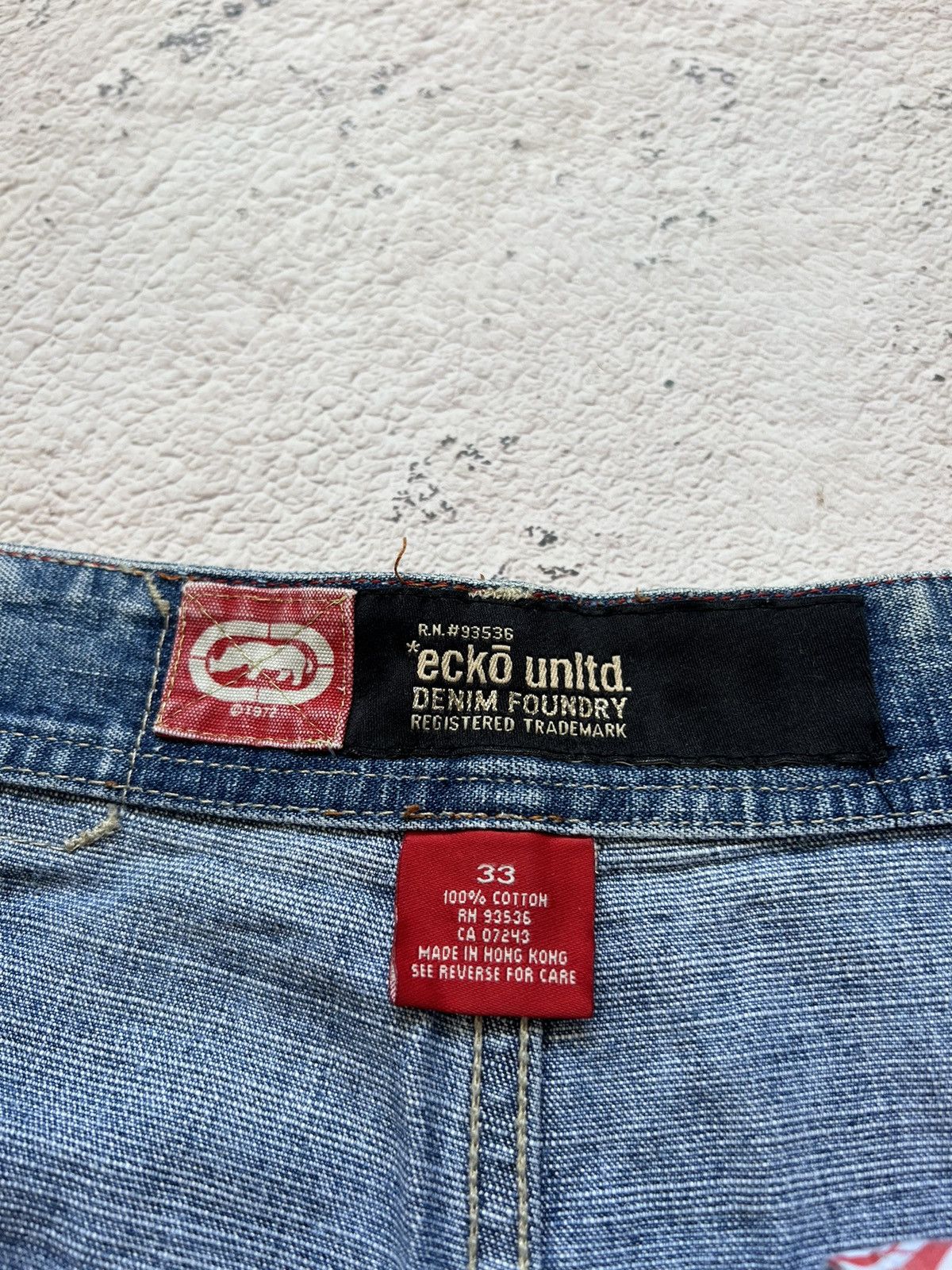 Ecko Unltd. × Vintage ECKO UNLTD Vintage Multi Pocket Baggy Rap Jeans Shorts Size US 33 - 4 Thumbnail
