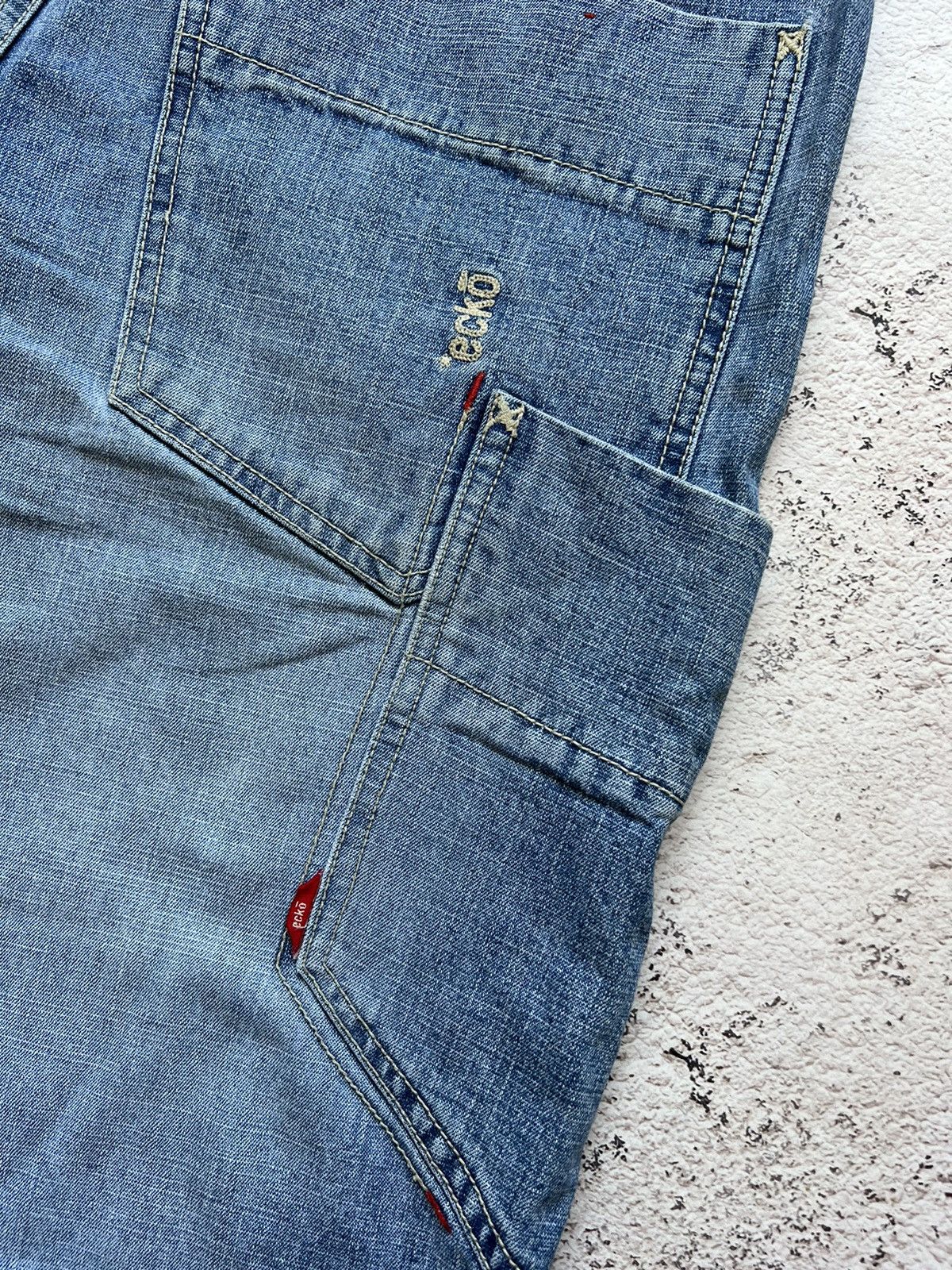 Ecko Unltd. × Vintage ECKO UNLTD Vintage Multi Pocket Baggy Rap Jeans Shorts Size US 33 - 9 Thumbnail