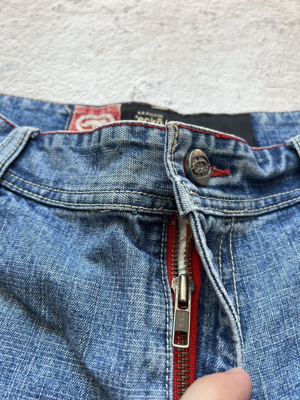 Ecko Unltd. × Vintage ECKO UNLTD Vintage Multi Pocket Baggy Rap Jeans Shorts Size US 33 - 3 Thumbnail