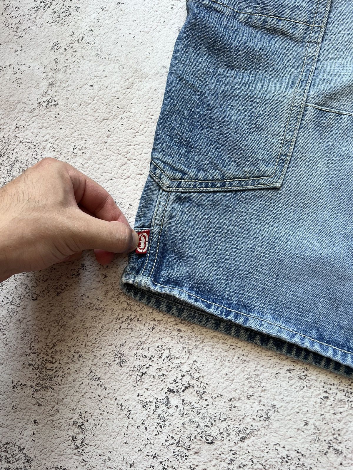 Ecko Unltd. × Vintage ECKO UNLTD Vintage Multi Pocket Baggy Rap Jeans Shorts Size US 33 - 6 Thumbnail