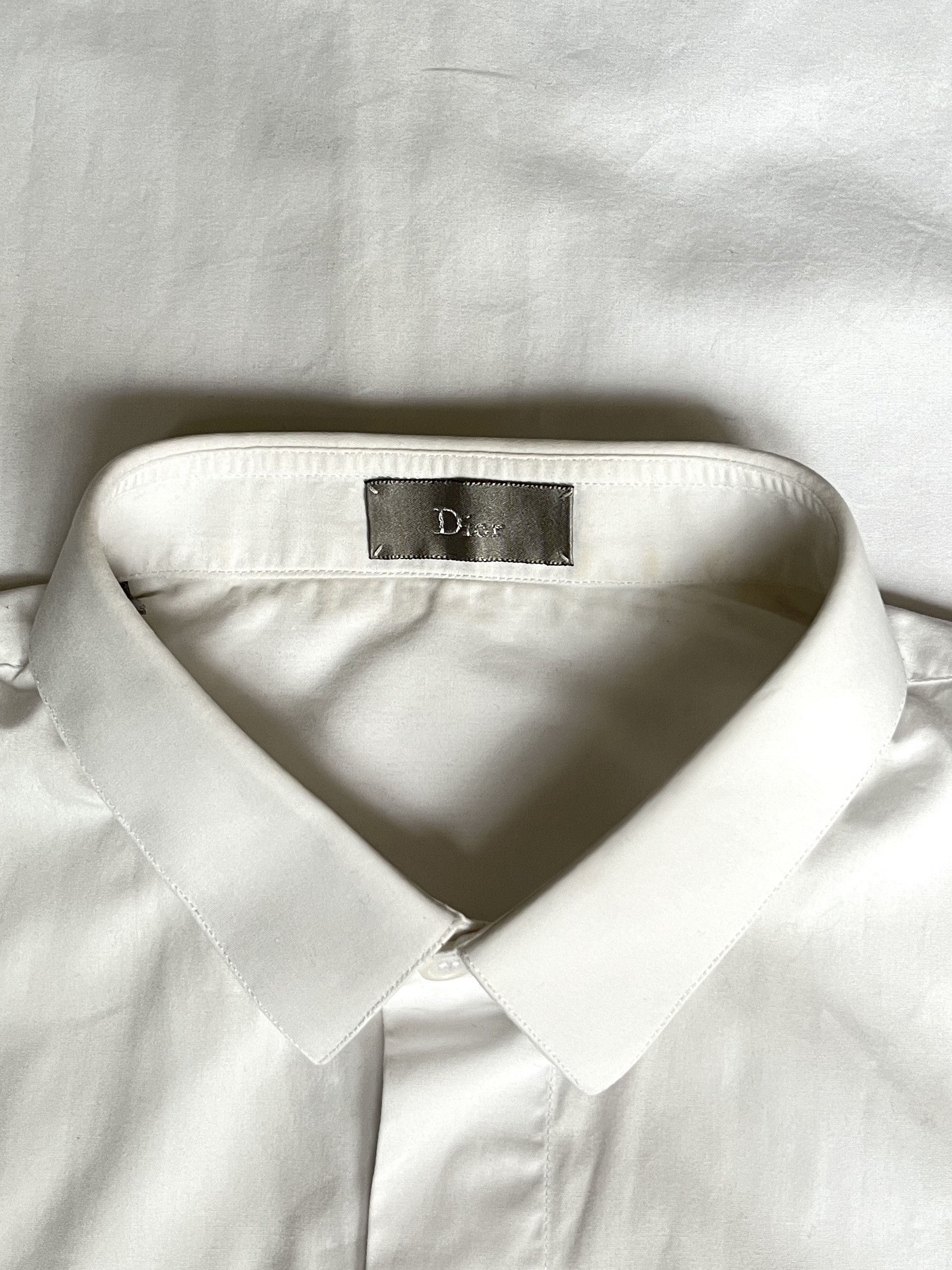 Dior × Hedi Slimane ⚡️QUICK SALE⚡️Dior by Hedi Slimane White Shirt Size US L / EU 52-54 / 3 - 3 Thumbnail