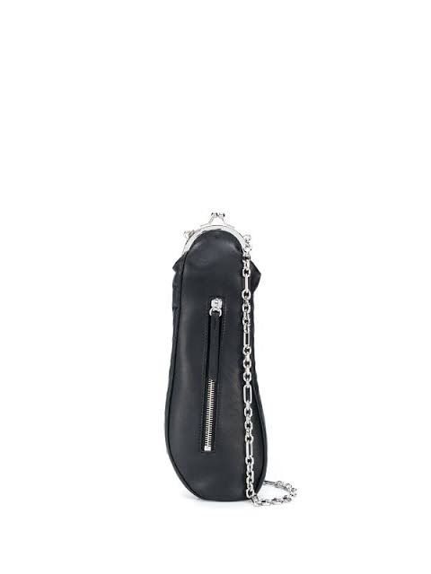 Maison Margiela Tabi Crossbody Bag in Black, Men's