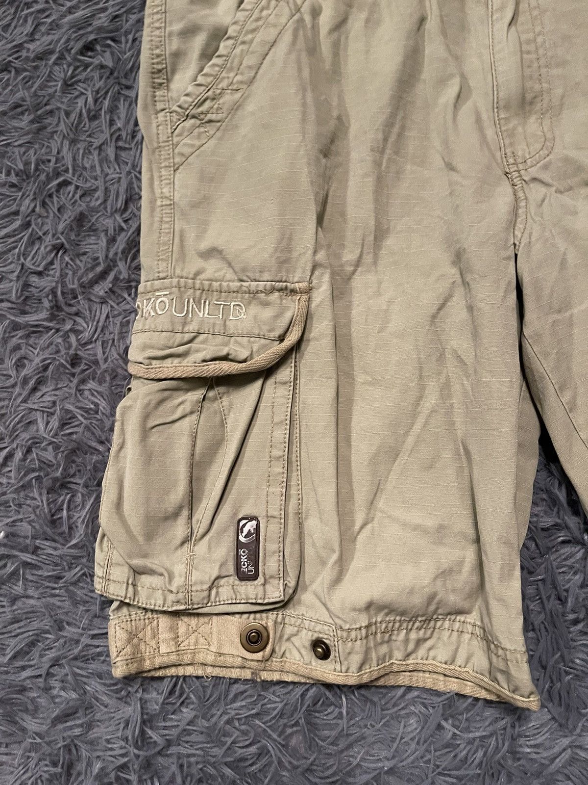 Ecko Unltd. × Vintage Ecko UNLTD. 00s vintage cargo faded shorts Size US 32 / EU 48 - 2 Thumbnail