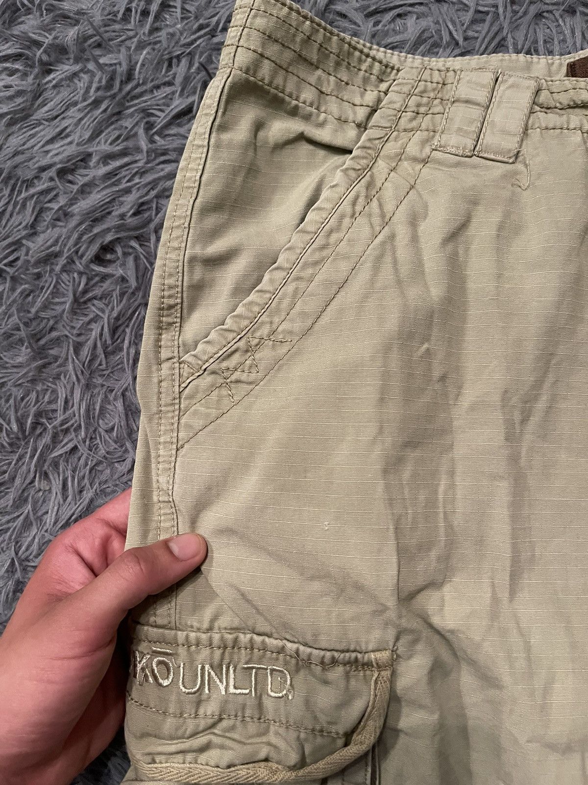 Ecko Unltd. × Vintage Ecko UNLTD. 00s vintage cargo faded shorts Size US 32 / EU 48 - 4 Thumbnail