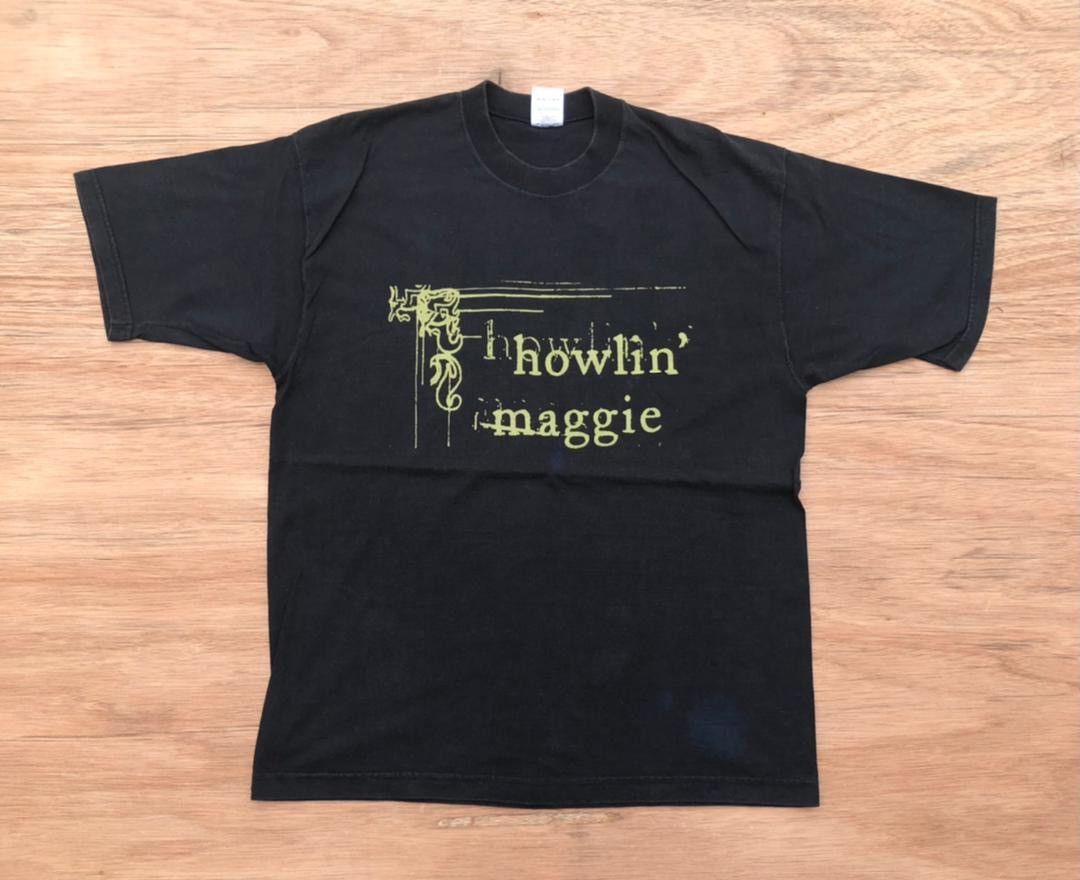 image of Band Tees x Fruit Of The Loom Vintage Tee Howlin Maggie B1 in Black, Men's (Size Large)