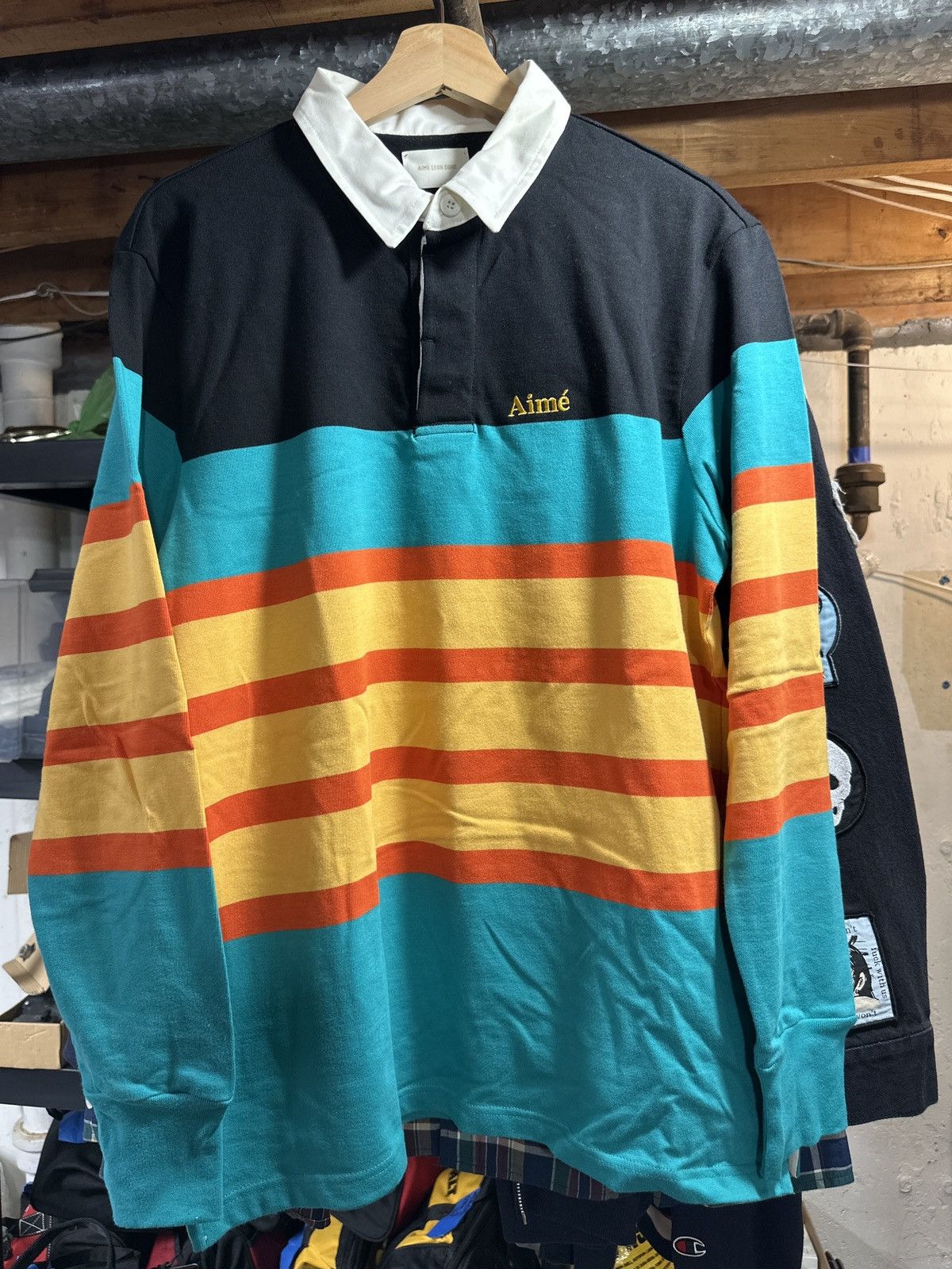 Aime Leon Dore Aime Leon Dore Striped Rugby Size Large Size US L / EU 52-54 / 3 - 1 Thumbnail