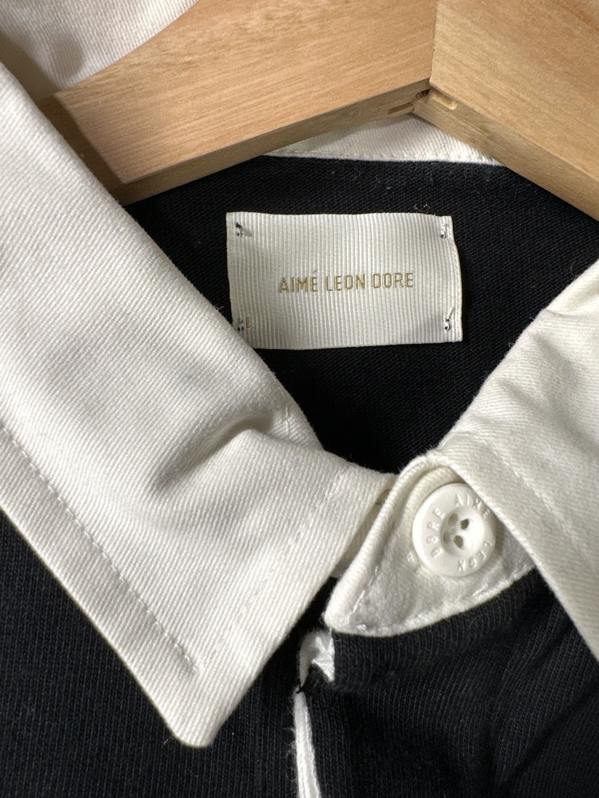 Aime Leon Dore Aime Leon Dore Striped Rugby Size Large Size US L / EU 52-54 / 3 - 3 Thumbnail