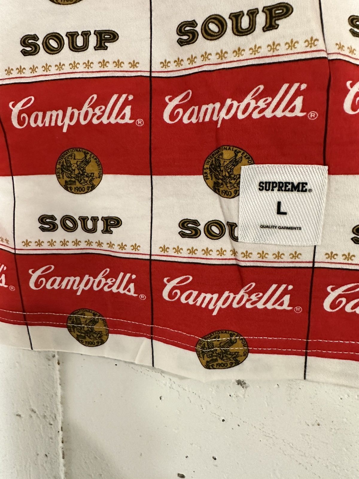 Campbells soup t shirt supreme online