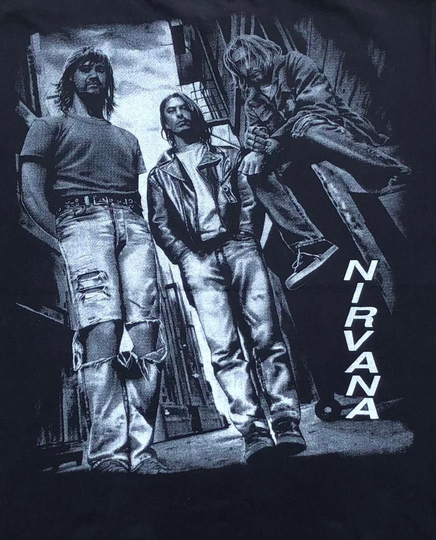 Band Tees × Nirvana × Vintage vintage tee band Nirvana Kurt Cobain B1 Size US XL / EU 56 / 4 - 4 Thumbnail
