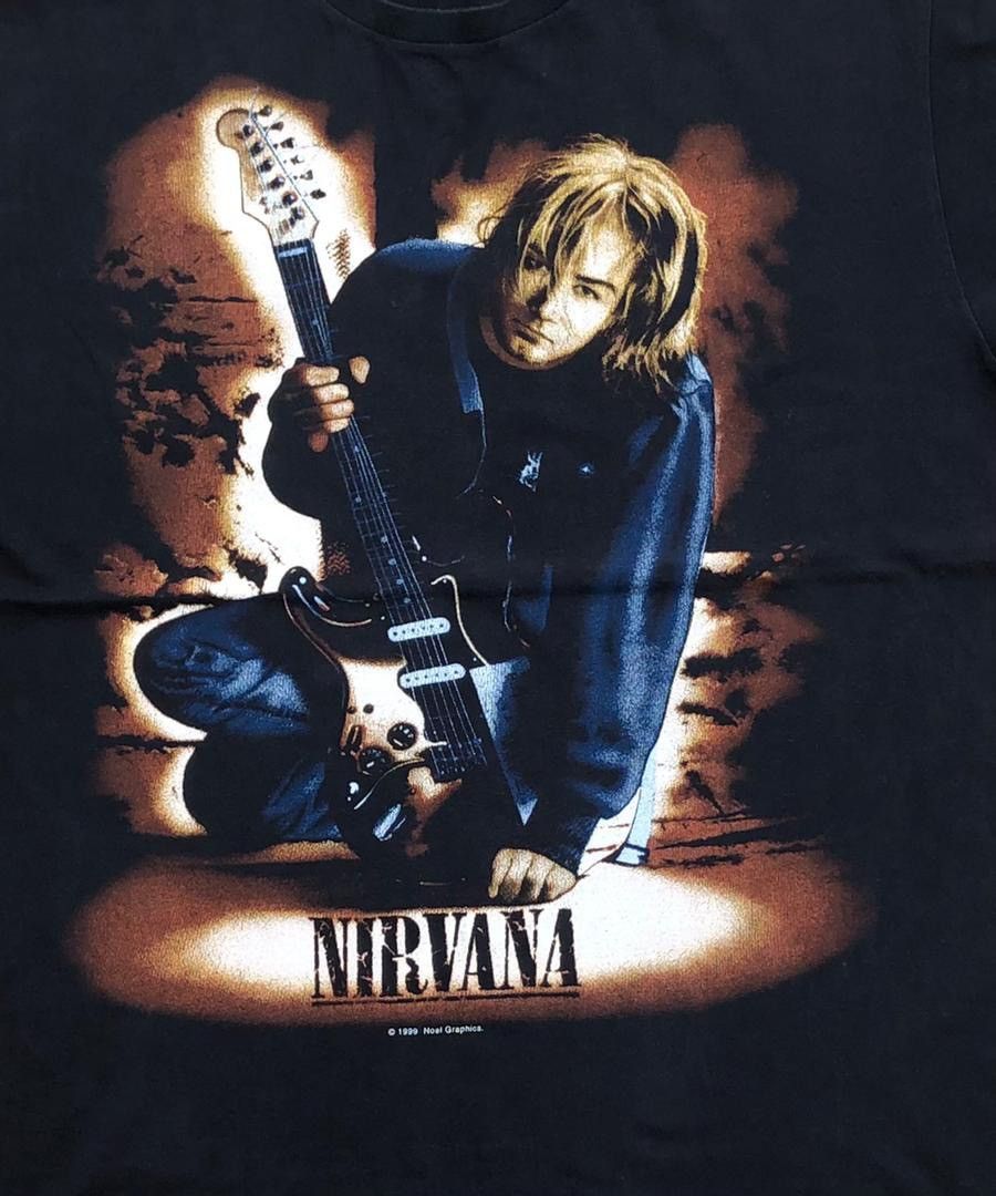 Band Tees × Nirvana × Vintage vintage tee band Nirvana Kurt Cobain B1 Size US XL / EU 56 / 4 - 2 Thumbnail