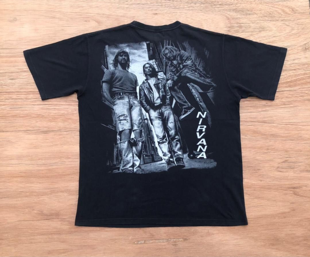 Band Tees × Nirvana × Vintage vintage tee band Nirvana Kurt Cobain B1 Size US XL / EU 56 / 4 - 3 Thumbnail
