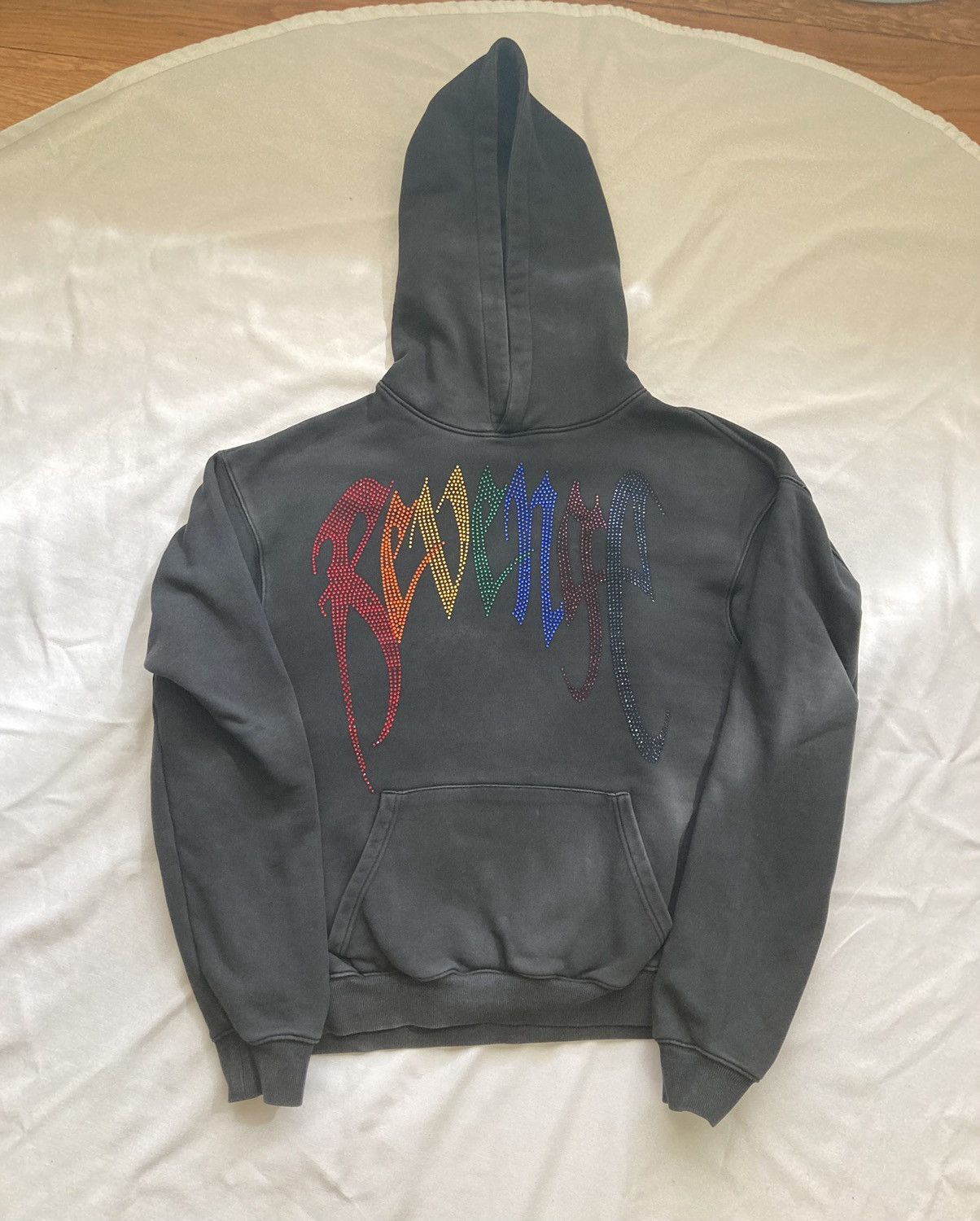 Revenge rhinestone online hoodie