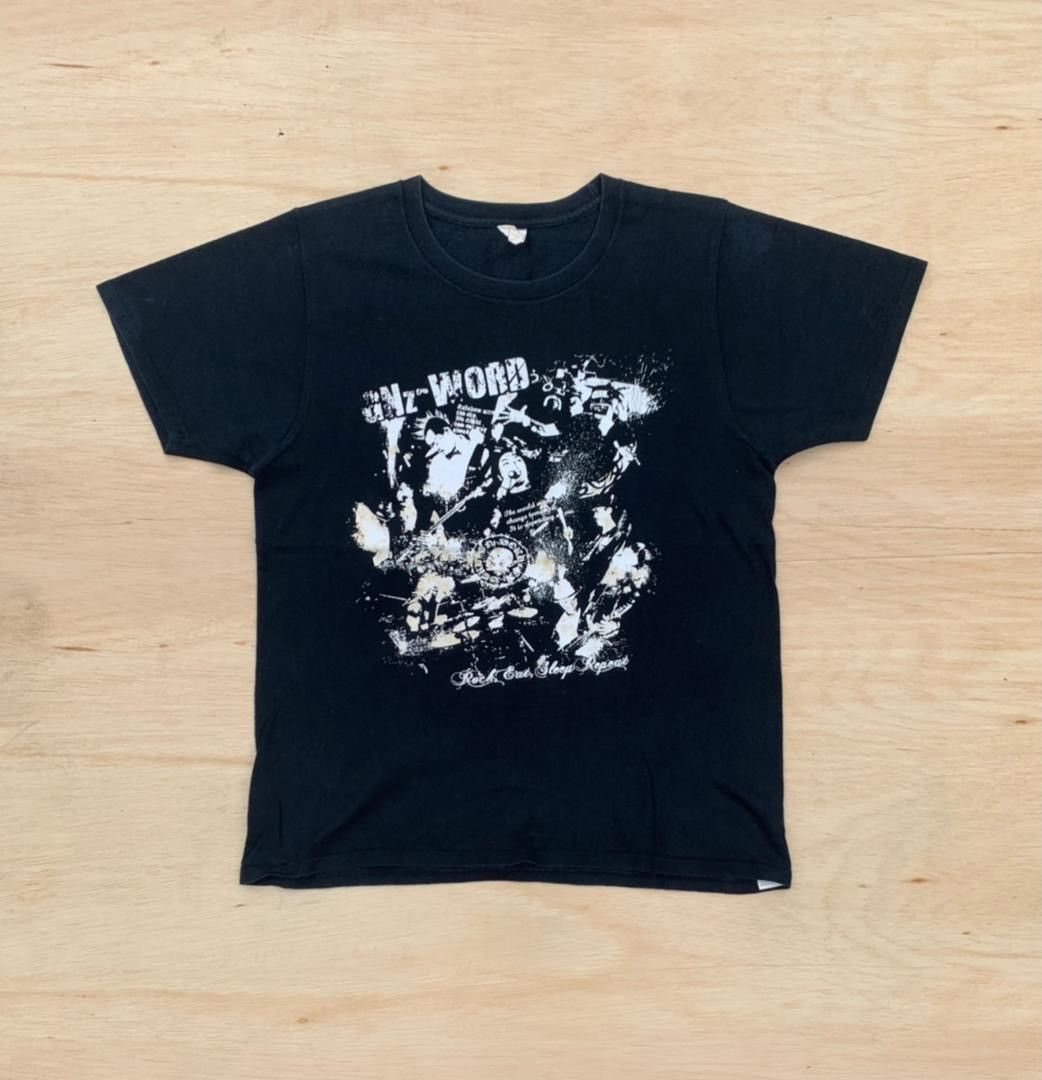 image of Band Tees x Tour Tee Vintage Tee Gnz Word B10 in Black, Men's (Size Medium)