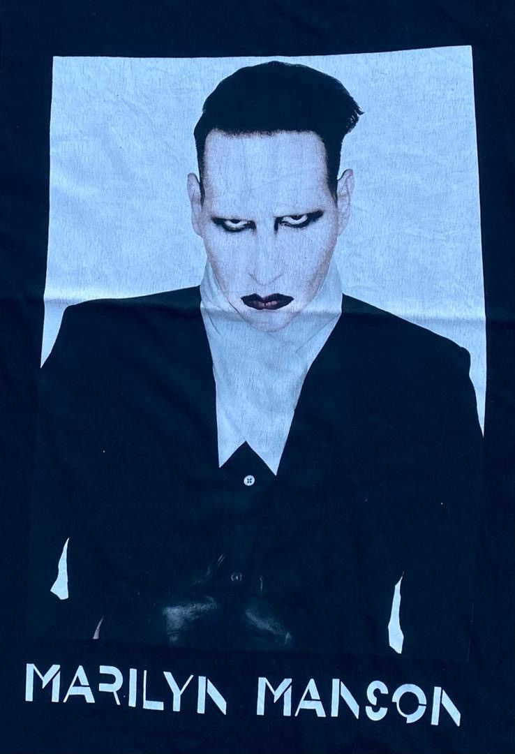 Band Tees × Marilyn Manson × Vintage vintage tee A37 Marilyn Manson Size US S / EU 44-46 / 1 - 2 Thumbnail