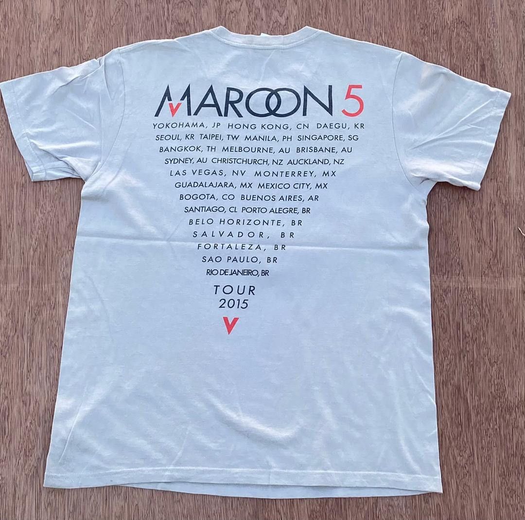 Band Tees × Vintage Vintage tee maroon 5 ( A 16 ) Size US M / EU 48-50 / 2 - 3 Thumbnail