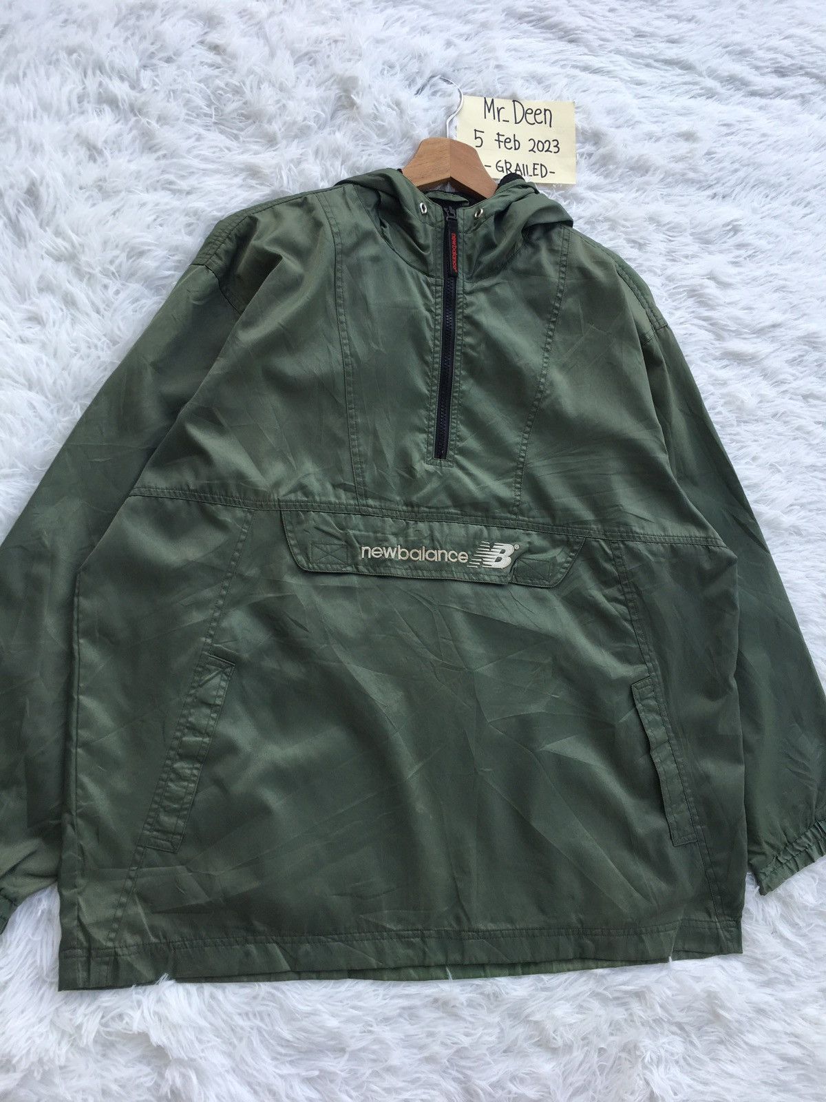 New Balance Rare New Balance Windbreaker/ Raincoat Size US L / EU 52-54 / 3 - 3 Thumbnail