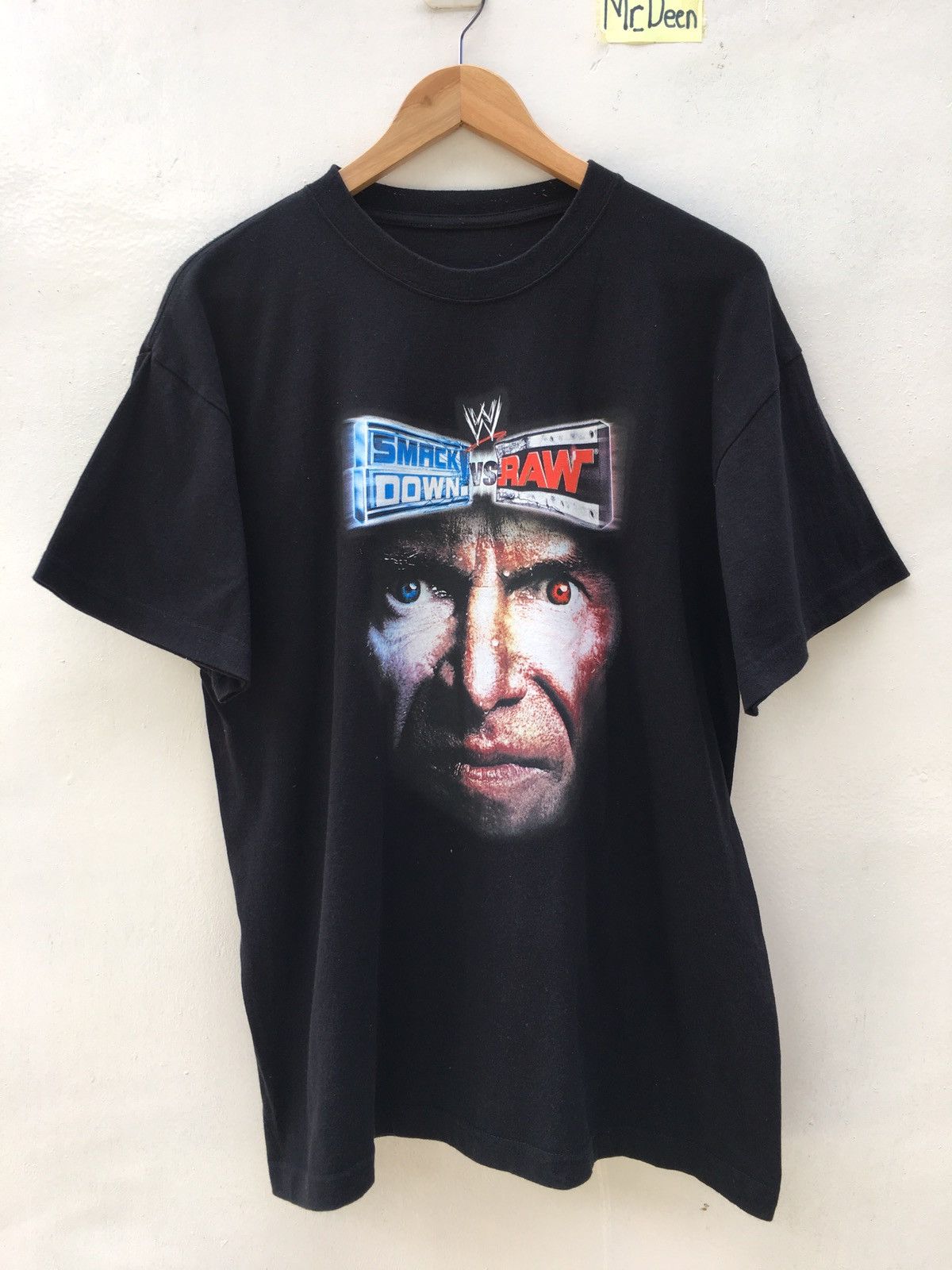 Vintage Rare Vintage Smack Down x Raw Printed Tshirt Size US L / EU 52-54 / 3 - 2 Thumbnail