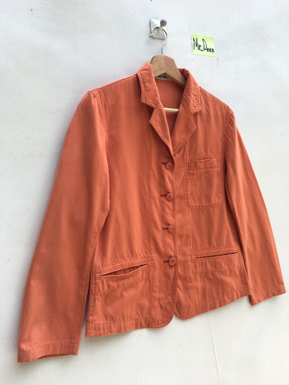 Issey Miyake Issey Miyake Japan 90s Orange Buttons Light Jacket Size US S / EU 44-46 / 1 - 2 Thumbnail