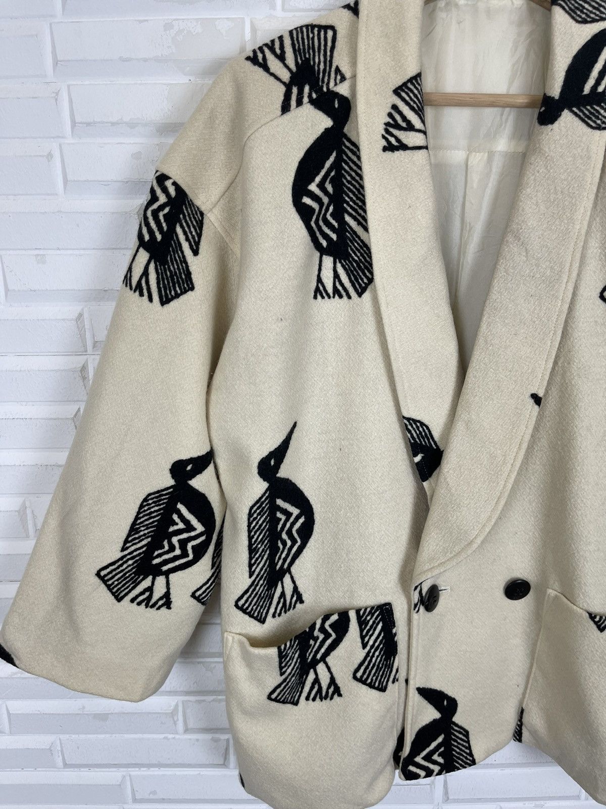 Designer Vintage Iconic Japan Crow Art Design All Over Size US S / EU 44-46 / 1 - 3 Thumbnail