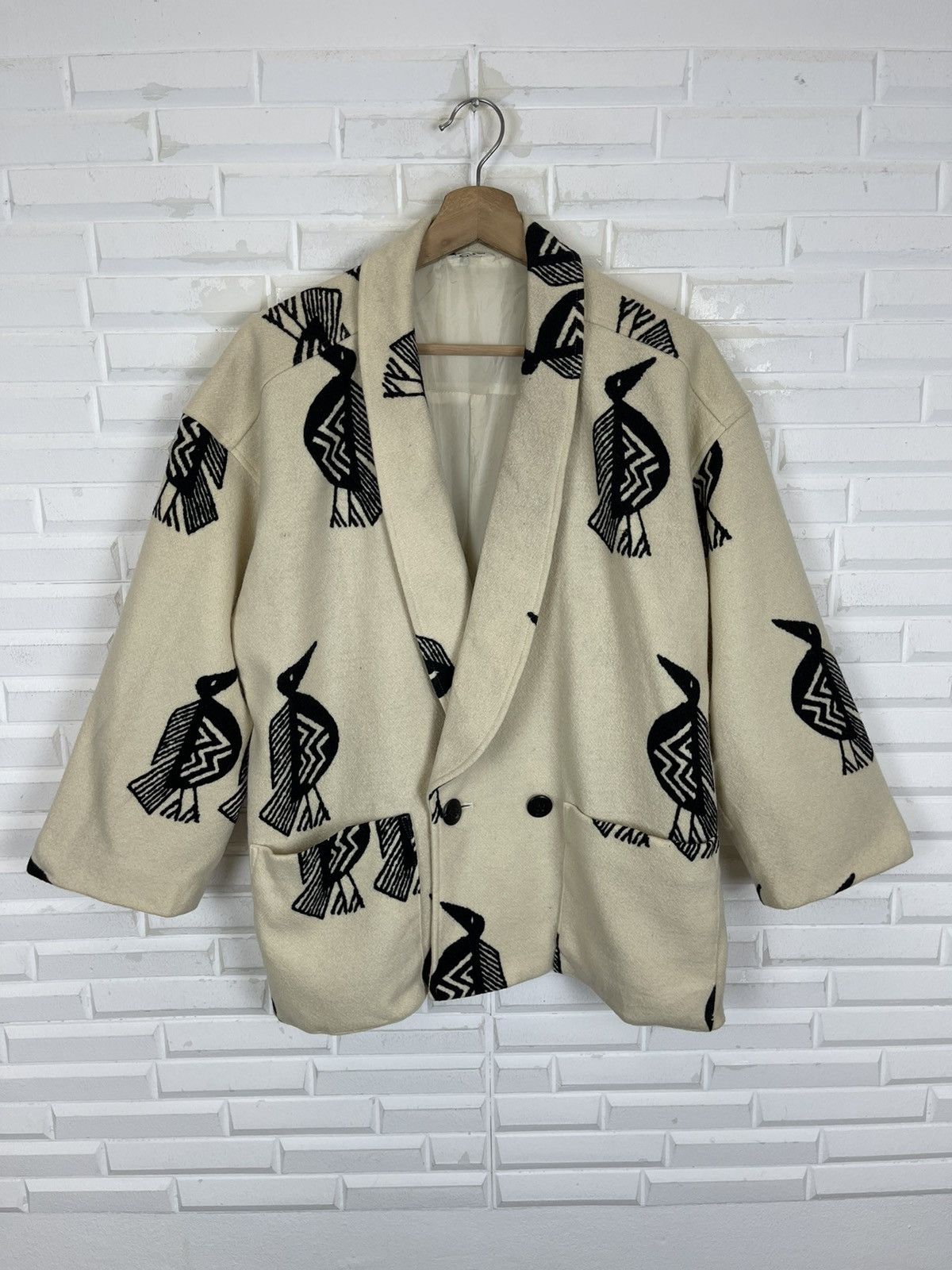 Designer Vintage Iconic Japan Crow Art Design All Over Size US S / EU 44-46 / 1 - 1 Thumbnail