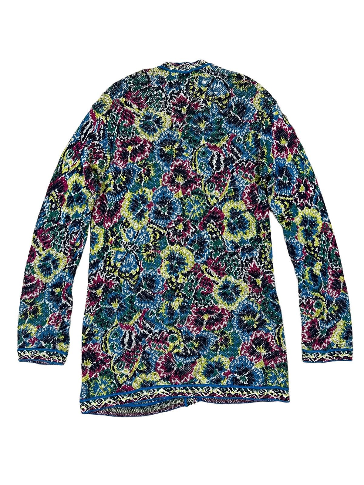 Coogi 1990s Missoni 🇮🇹 Psychedelic Colorful Button Knit Cardigan Size US L / EU 52-54 / 3 - 4 Thumbnail