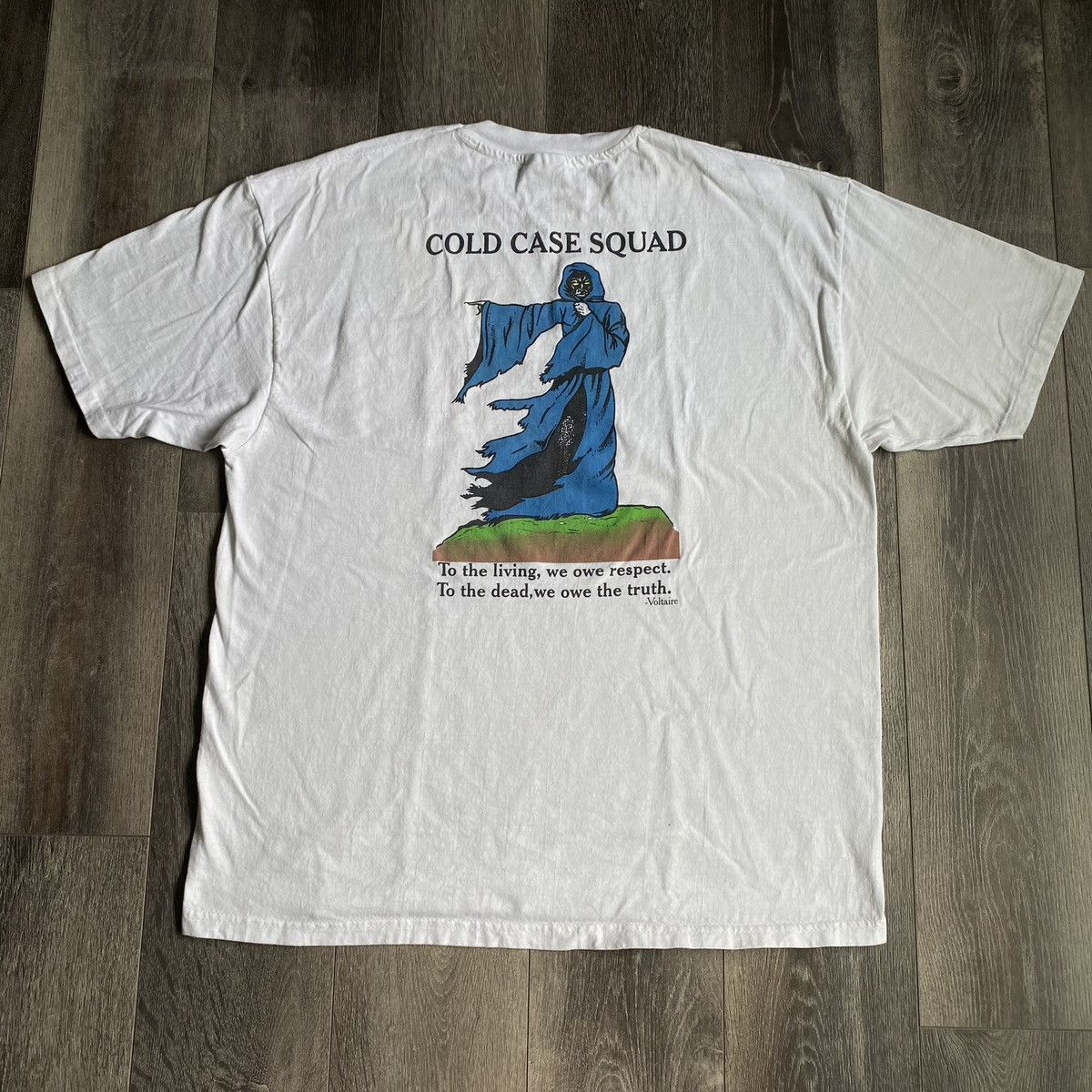Vintage Vintage 1990s Cold Case Squad Reaper Living Dead Logo Tee Size US XL / EU 56 / 4 - 2 Thumbnail