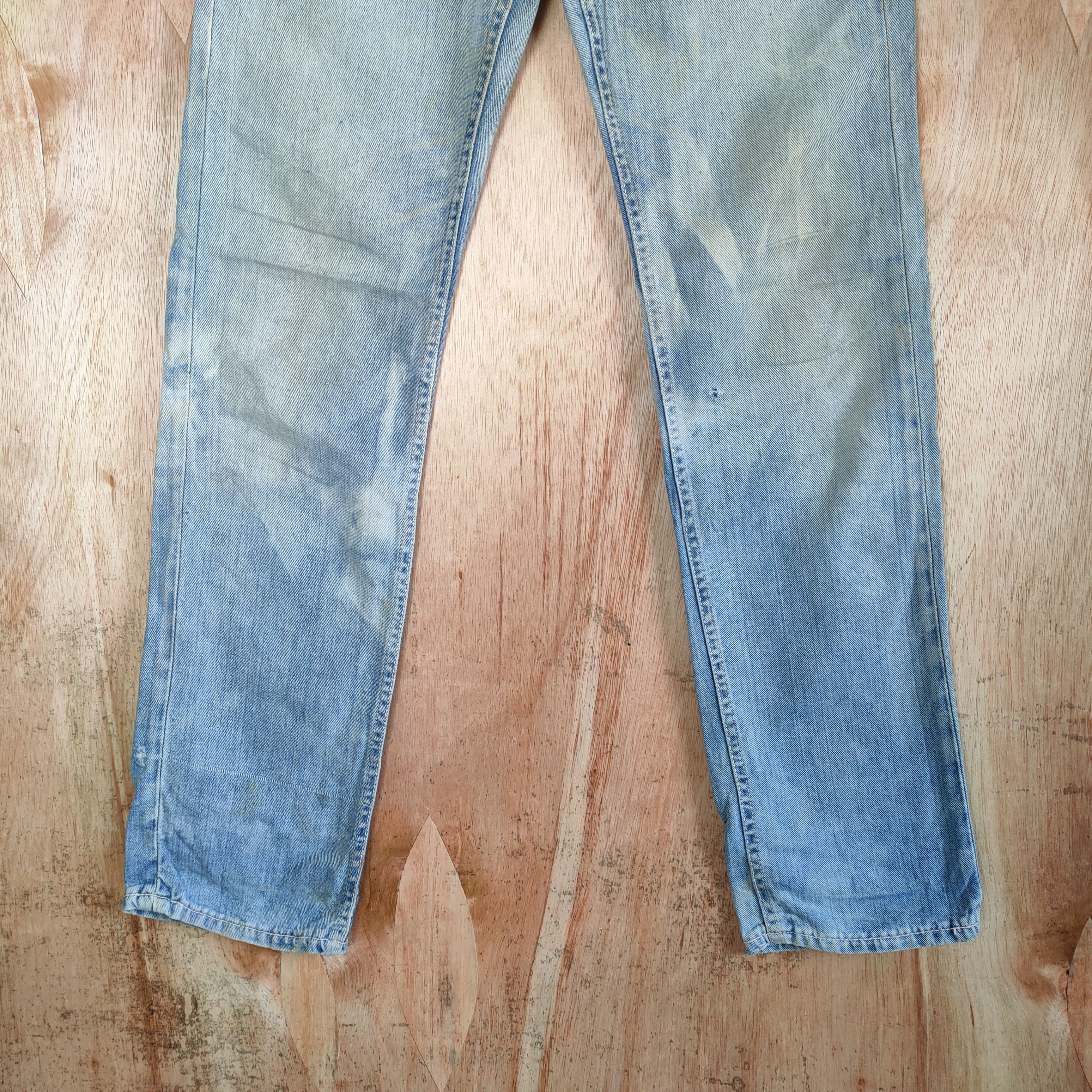 Lee VINTAGE LEE FADED BLUE RIPPED JEANS DENIM PANTS Size US 28 / EU 44 - 3 Thumbnail